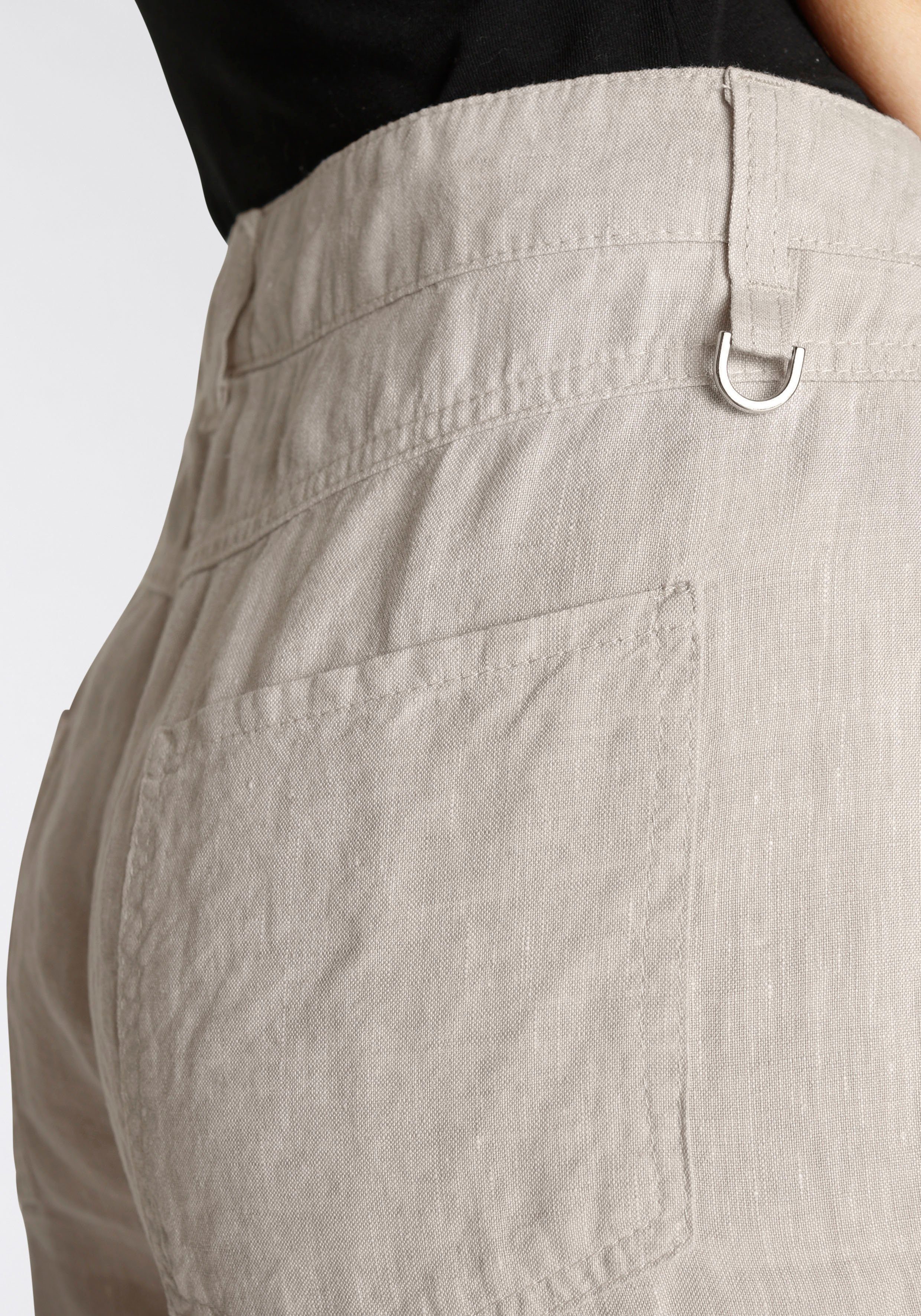 MAC Linnen broek NORA cropped temperatuurregulerend en aangenaam op de huid
