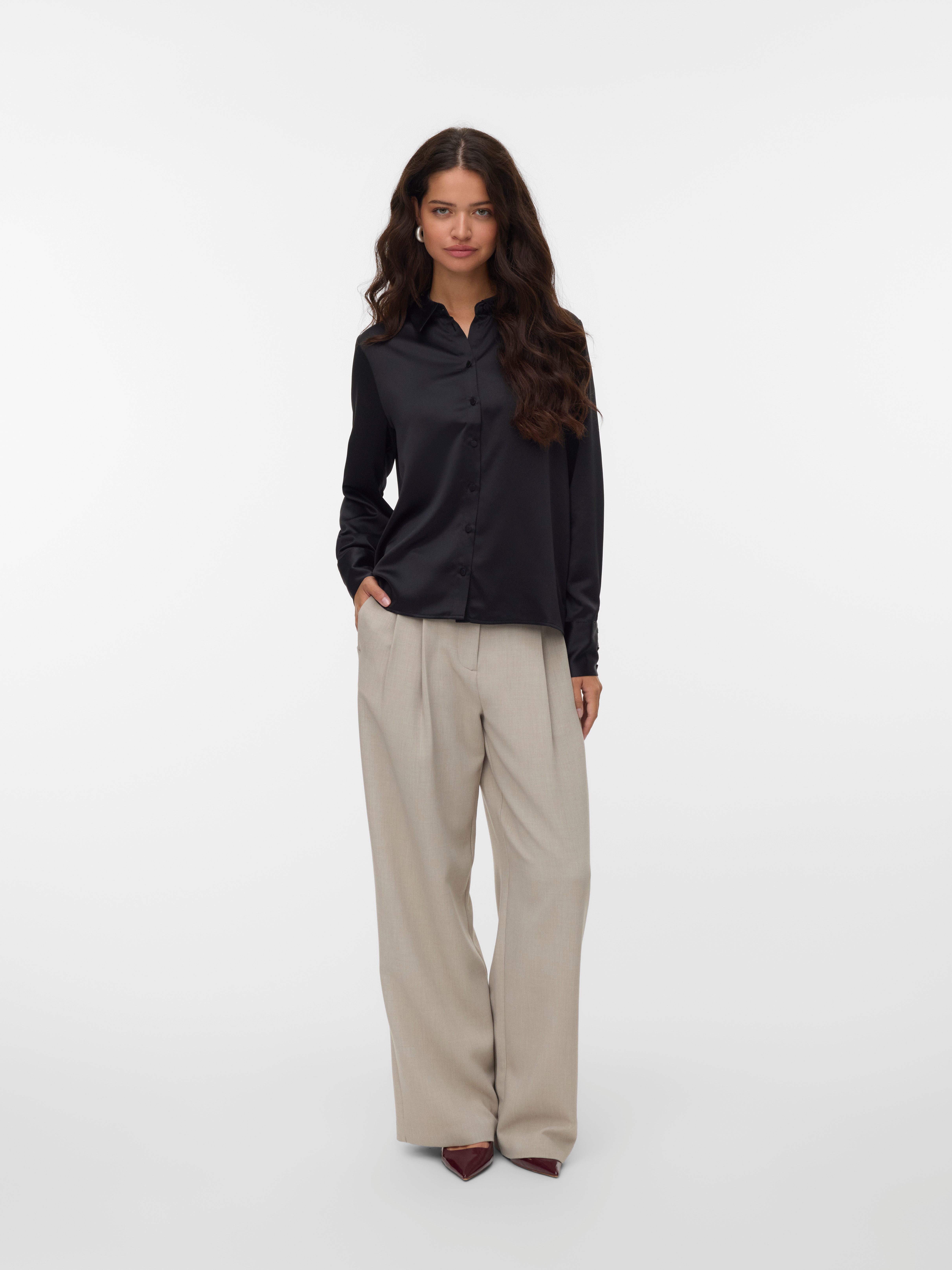 Vero Moda Blouse met lange mouwen VMMERLE LS SHIRT WVN GA NOOS
