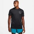 nike t-shirt dri-fit d.y.e. men's fitness t-shirt zwart