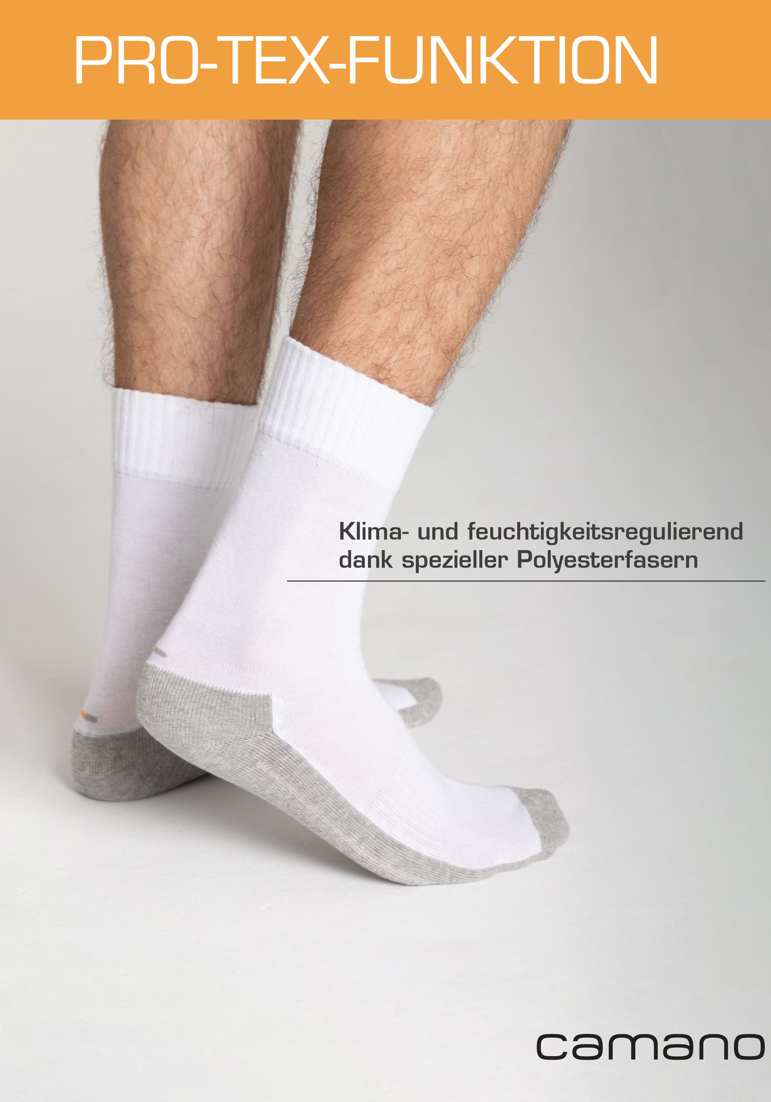 Camano Sportsokken Function met vochtregulerend materiaal (set, 4 paar)