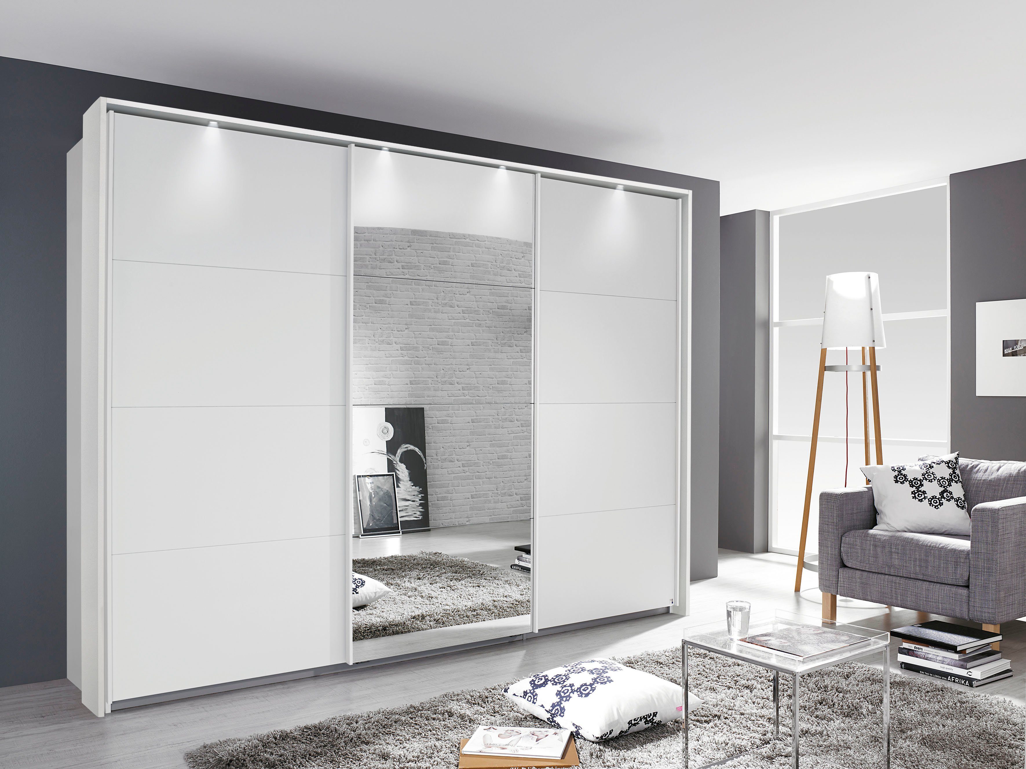 rauch Zweefdeurkast Kledingkast Kast Garderobe Slaapkamerkast TUBONA met uitgebreide binneninrichting en passe-partout made in germany
