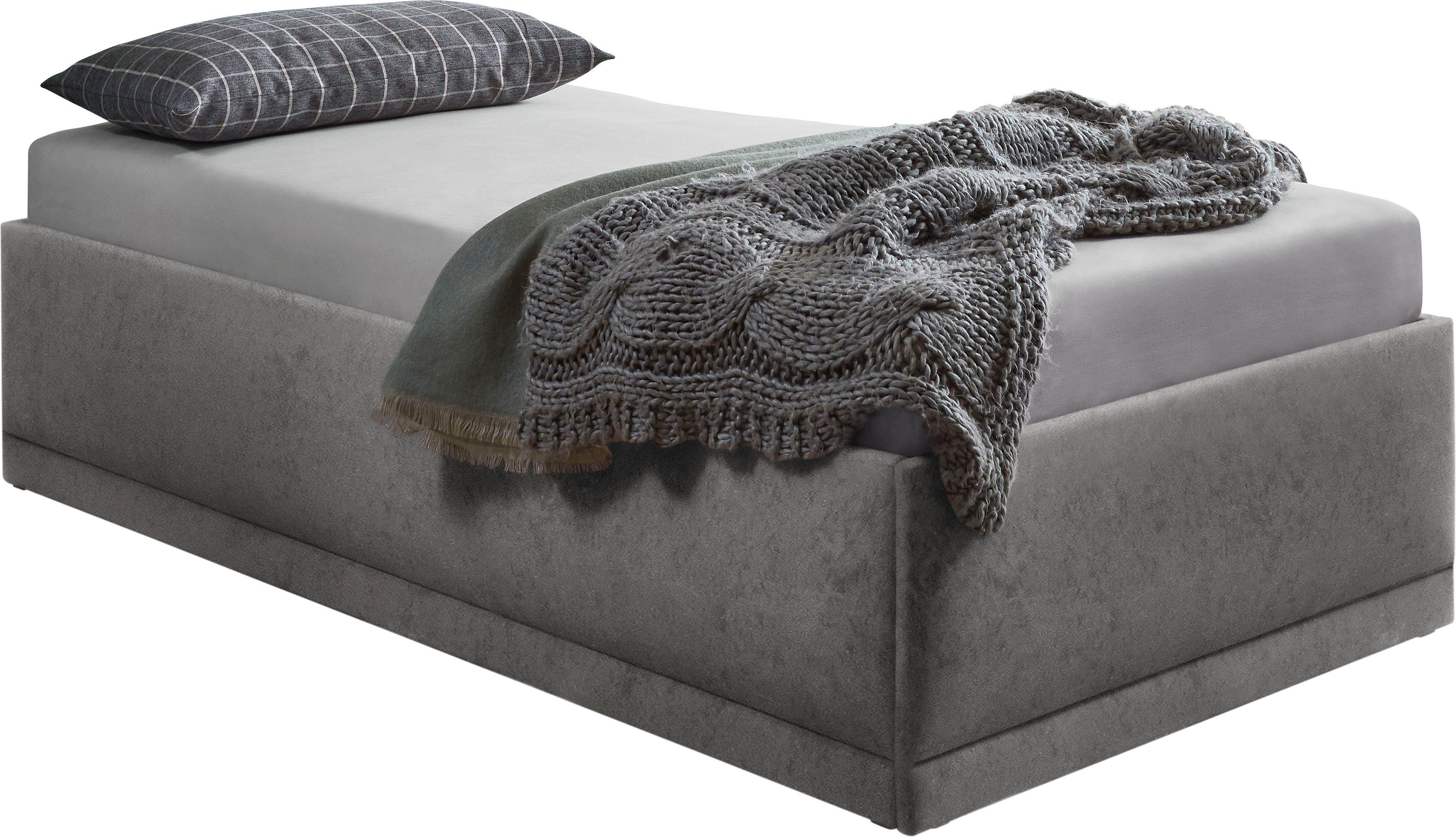 Westfalia Polsterbetten Gestoffeerd bed Texel Comforthoogte met sierkussen, bedkist bij uitvoering met matras
