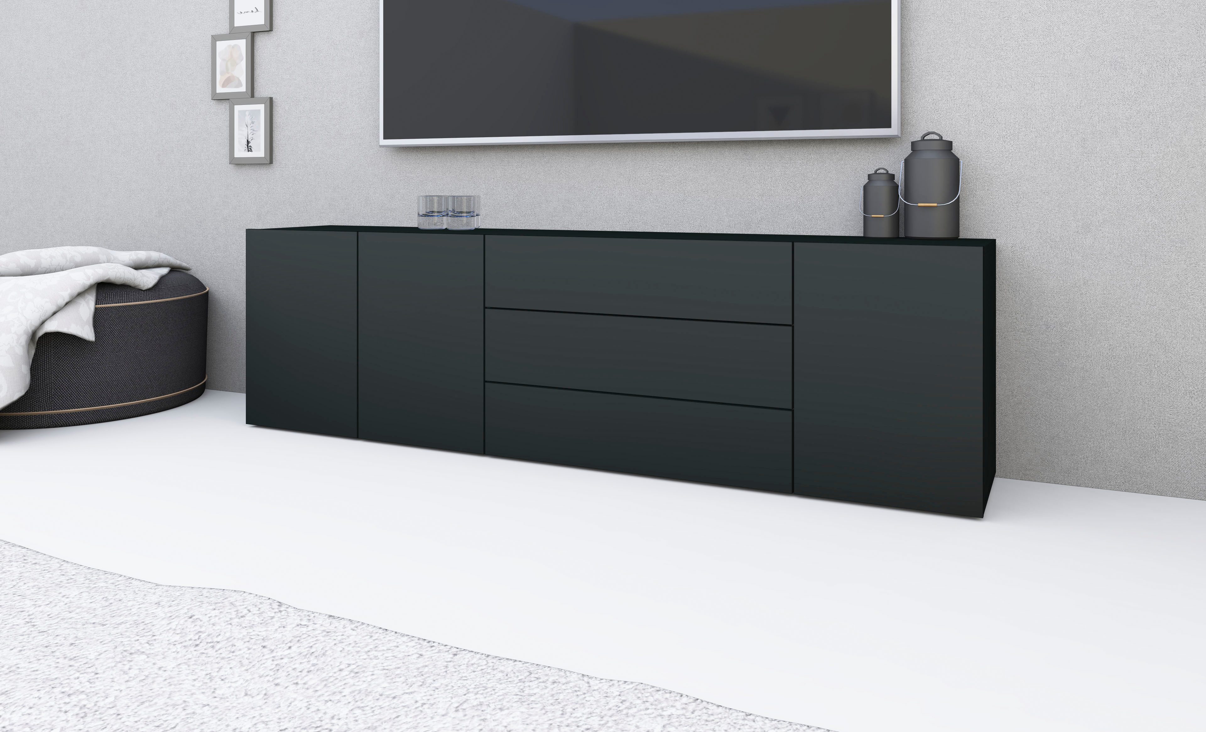borchardt Möbel Dressoir Sophia Breedte 190 cm, hangend en staand te monteren