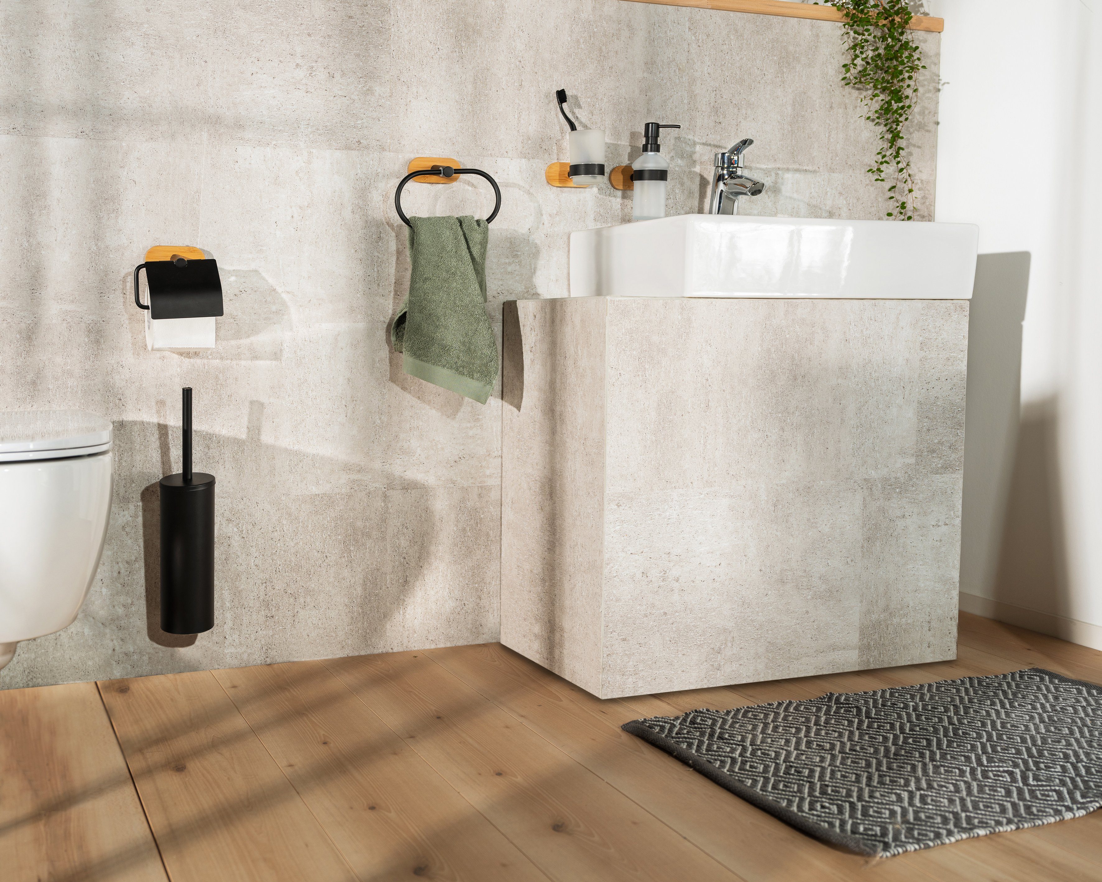 WENKO Handdoekring Turbo-Loc® Orea bevestigen zonder boren