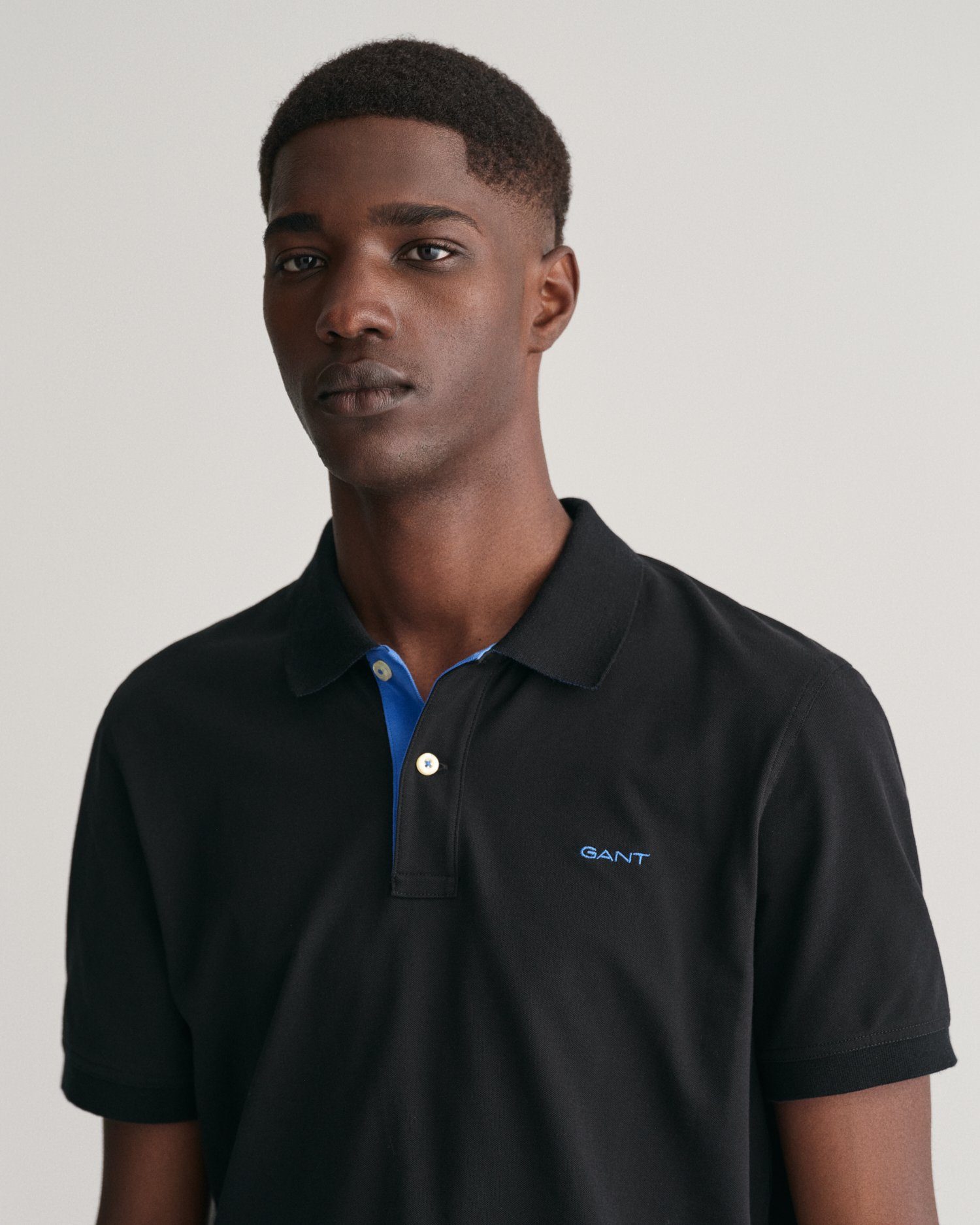 Gant Poloshirt REG CONTRAST PIQUE SS RUGGER met contrastkleurige inzetten