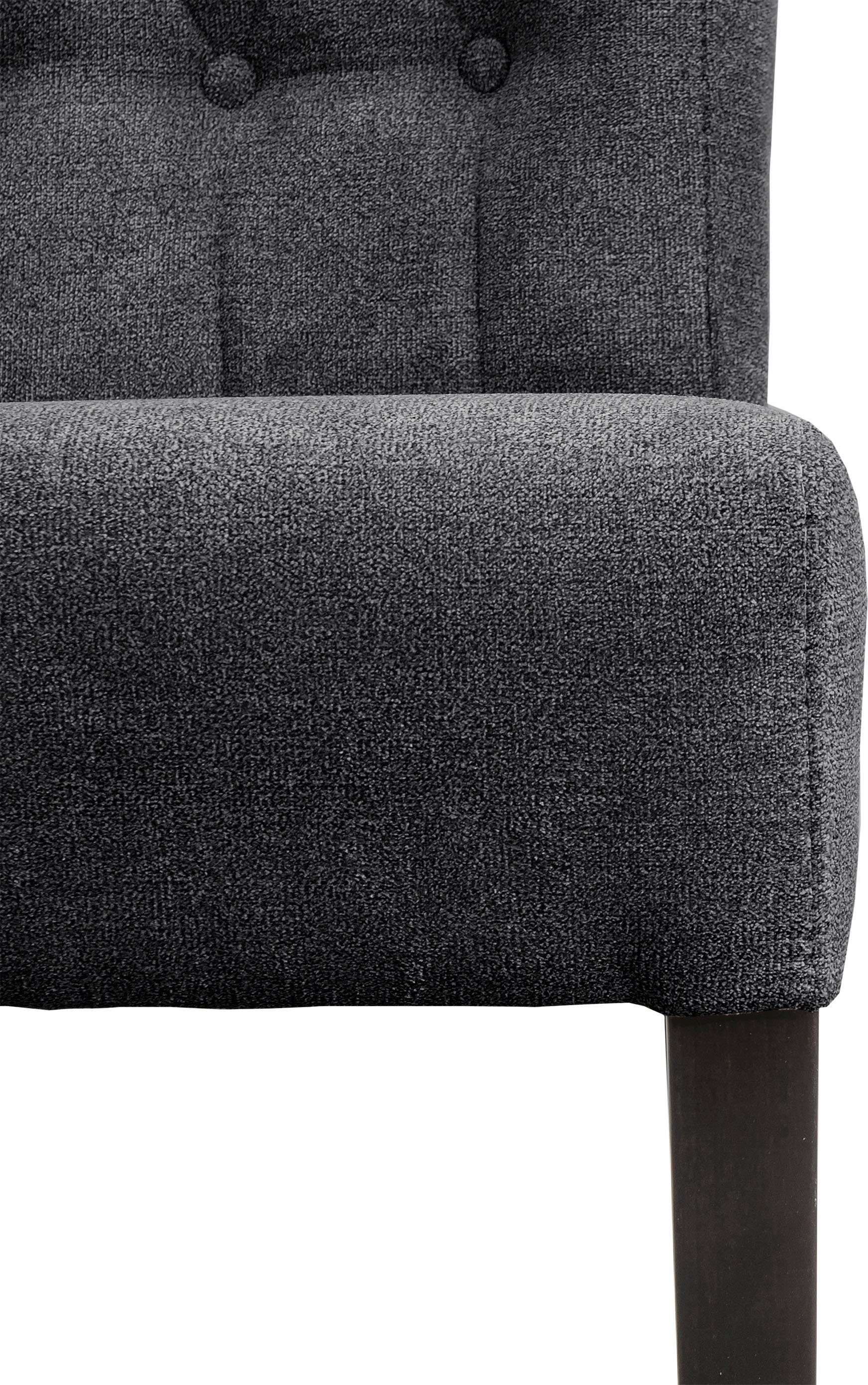 Home affaire Eetkamerstoel Queen BESTSELLER Gestoffeerde stoel met knoopdetails, set van 2, 4 of 6