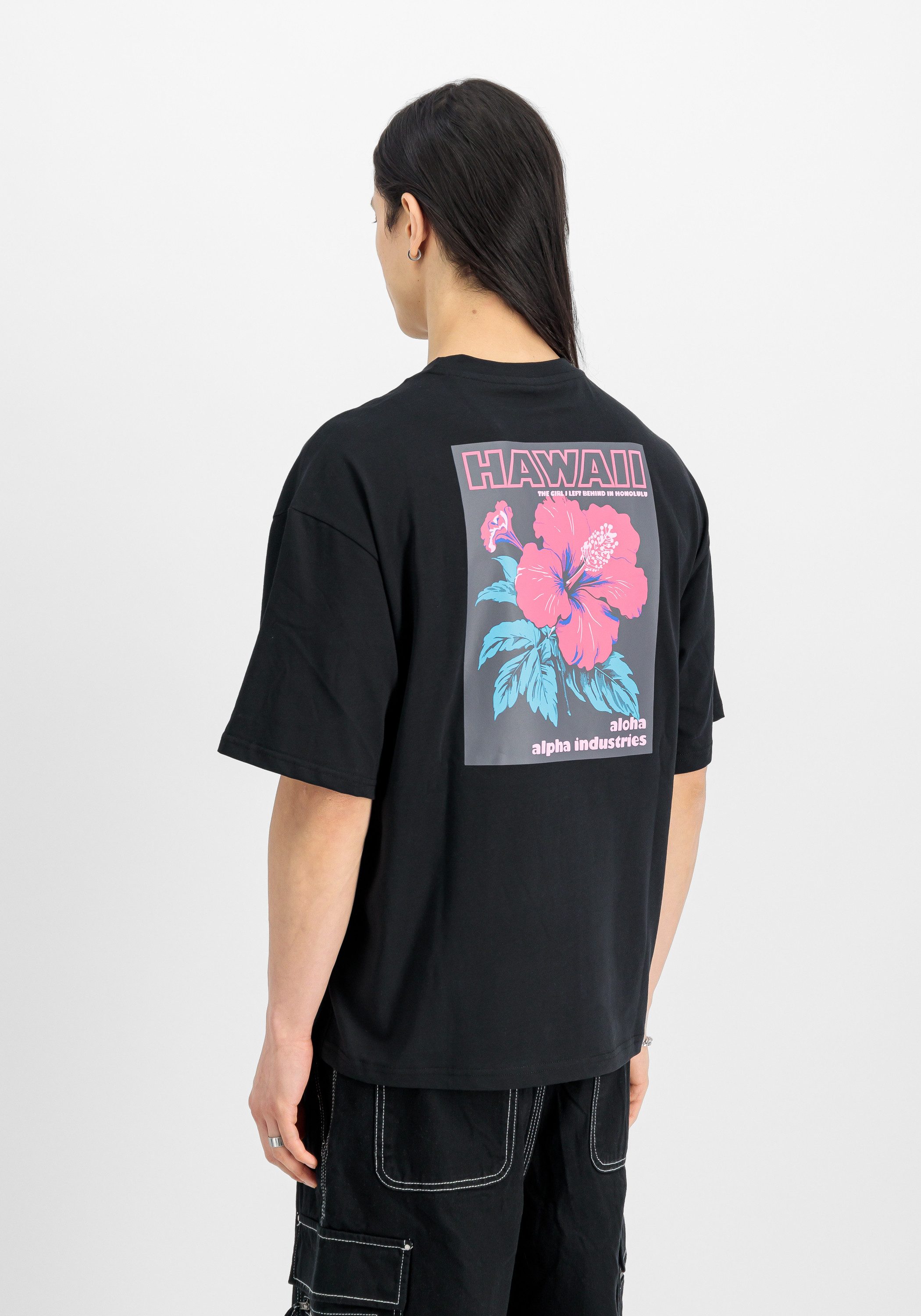 Alpha Industries T-shirt Alpha Industries Men - T-Shirts Aloha Flower Backprint T-Shirt