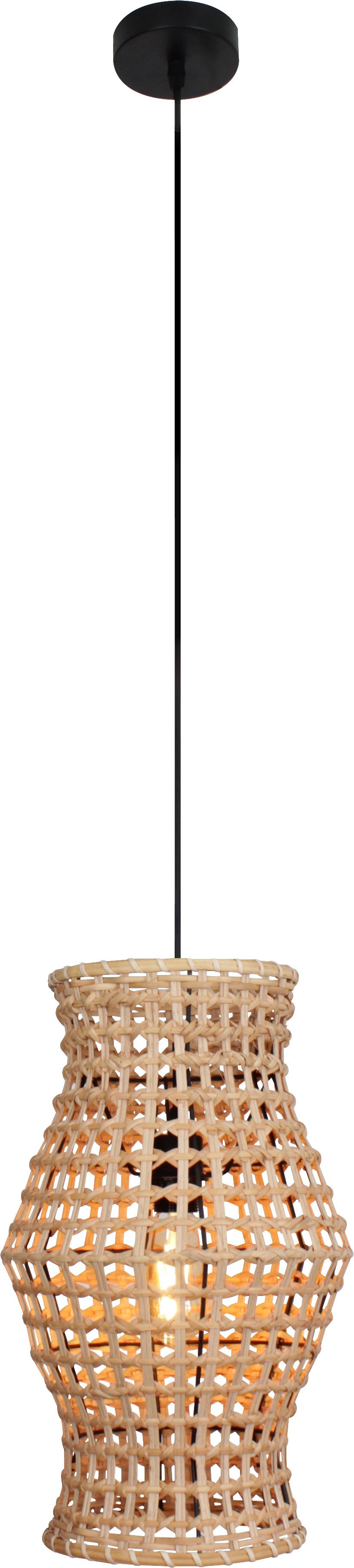 ECO-Light CAPELLA 9520 S1-L RT Hanglamp E27 Rotan, Natuur