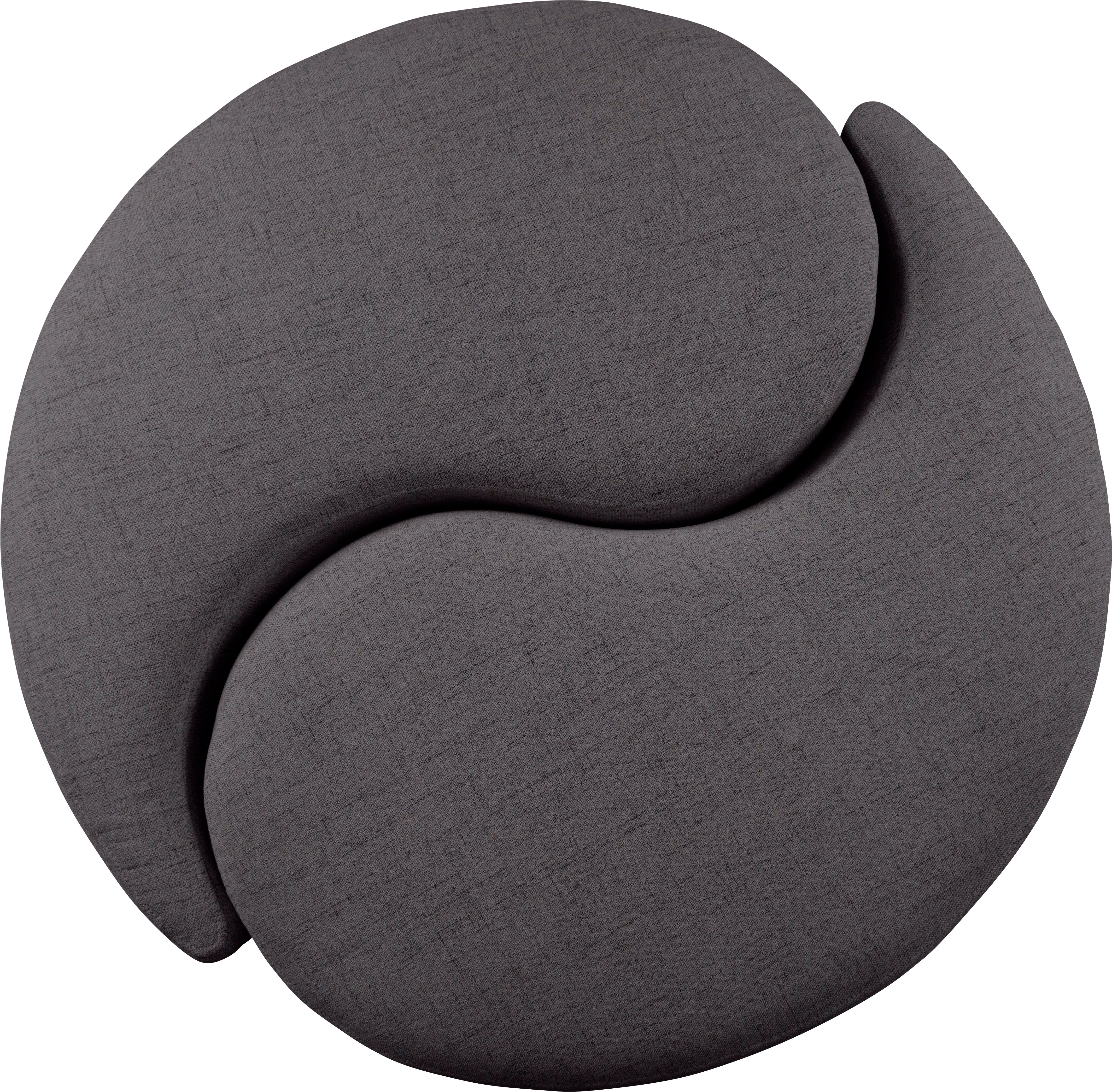 Guido Maria Kretschmer Home&Living Hocker Yin&Yang diameter 82 cm 2-delig, afzonderlijk plaatsbaar of yin-yang-look