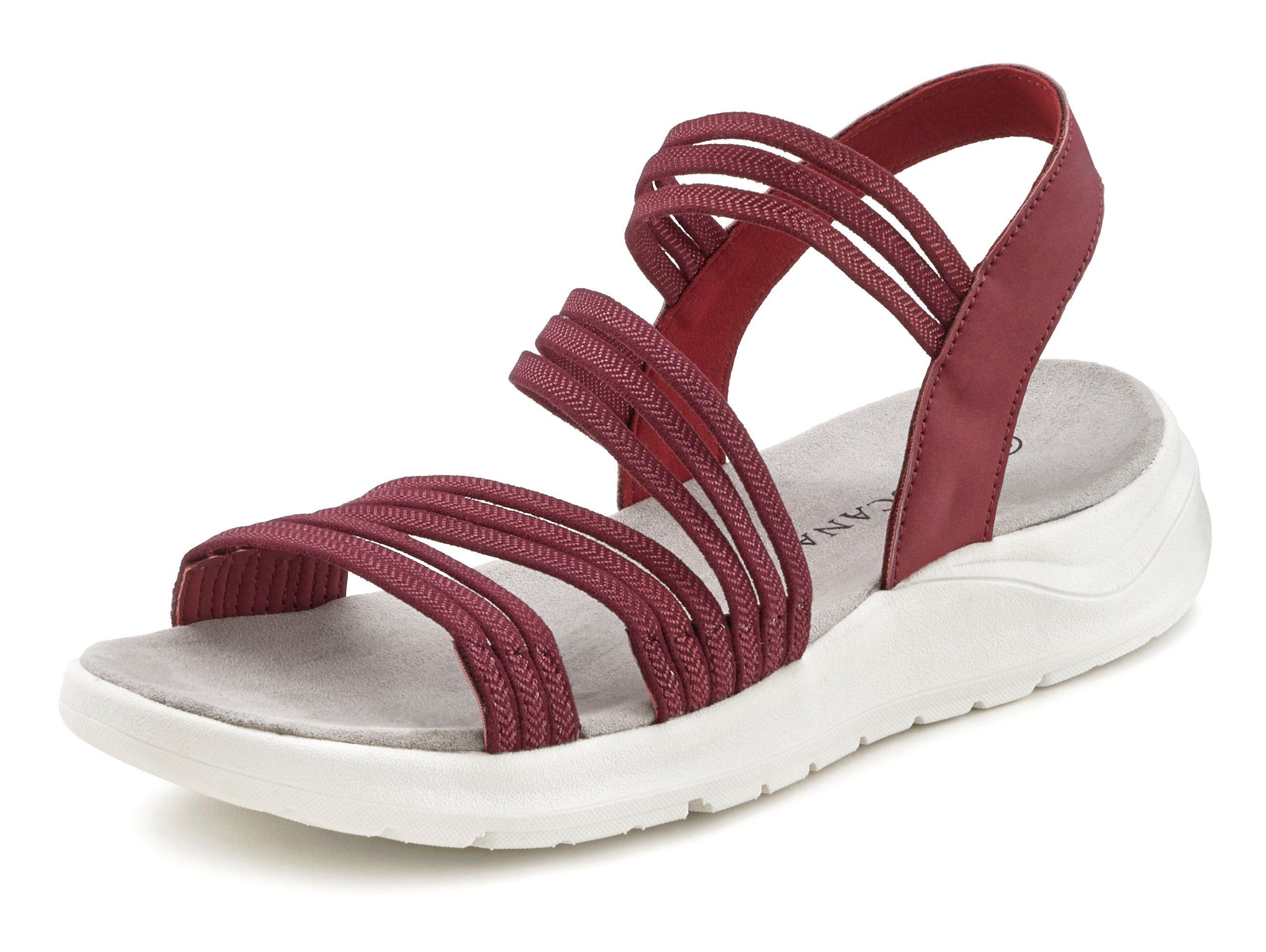 Lascana Sandalen Zomerschoen Sandalette, zomerschoen, ultralichte zool, elastische bandjes VEGAN
