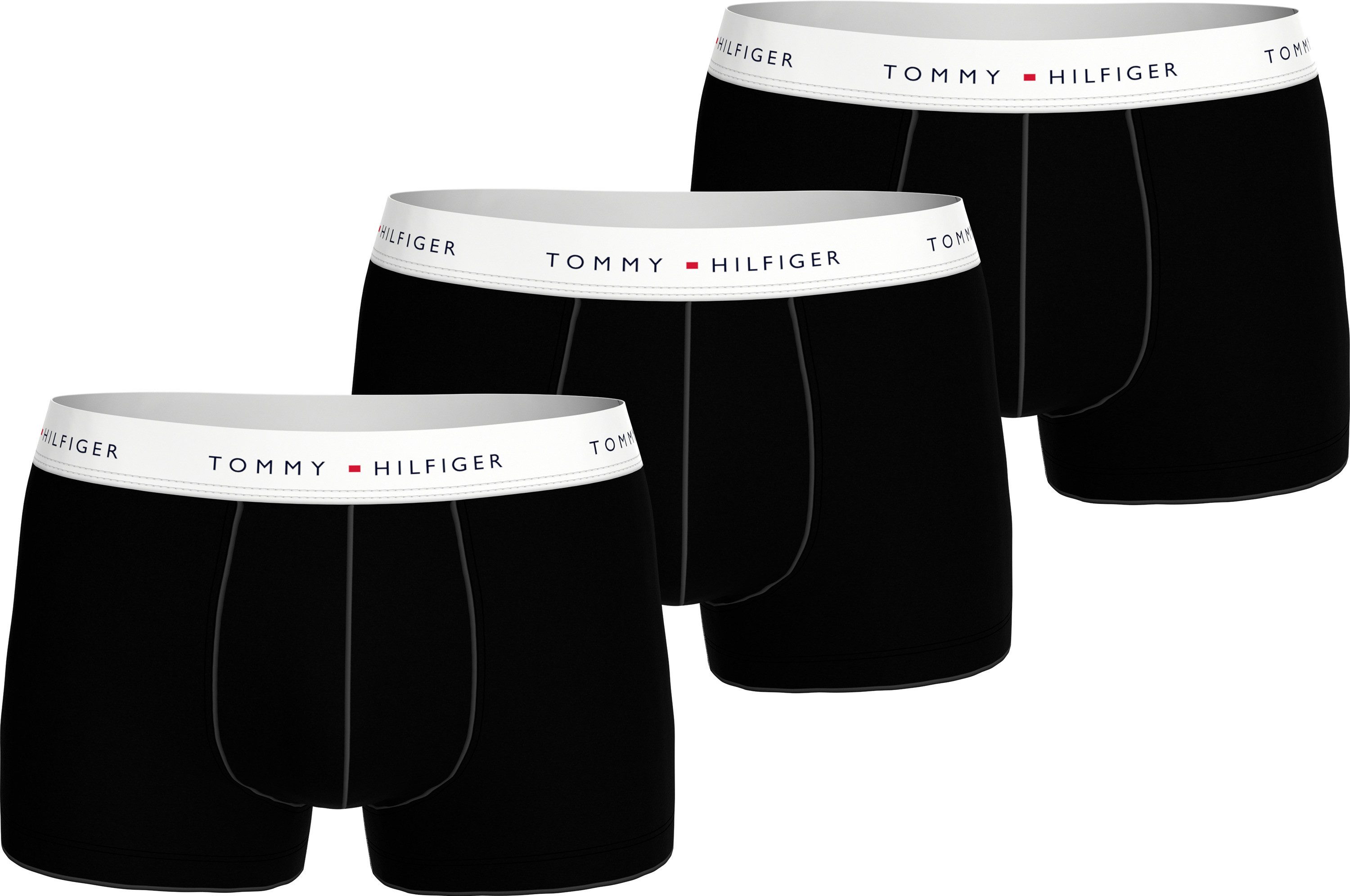 Tommy Hilfiger Underwear Boxershort 3P WB TRUNK met contrasterende logo-band (3 stuks)