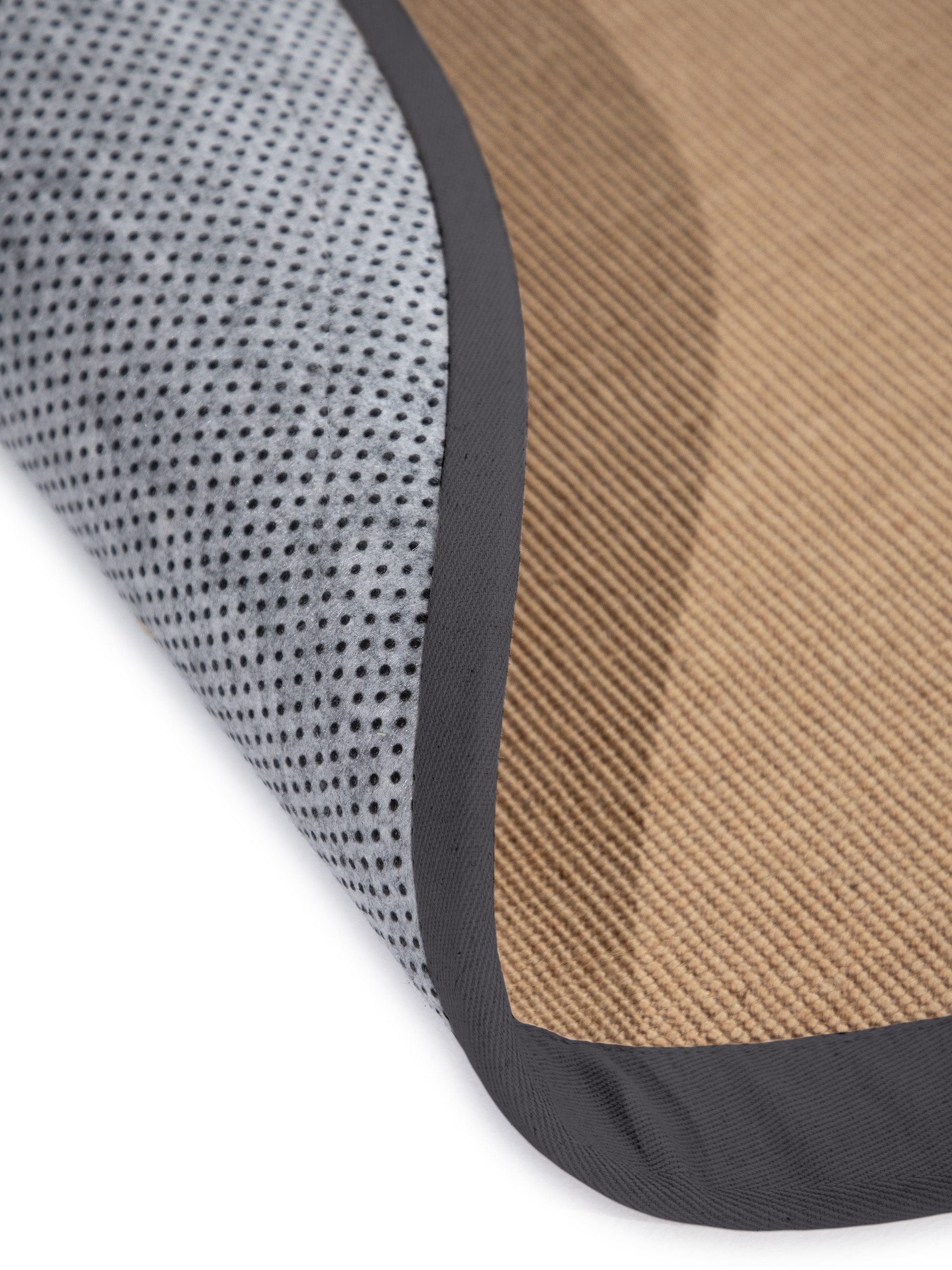 carpetfine Sisalkleed Sisal met gekleurd randdessin, antislip achterzijde