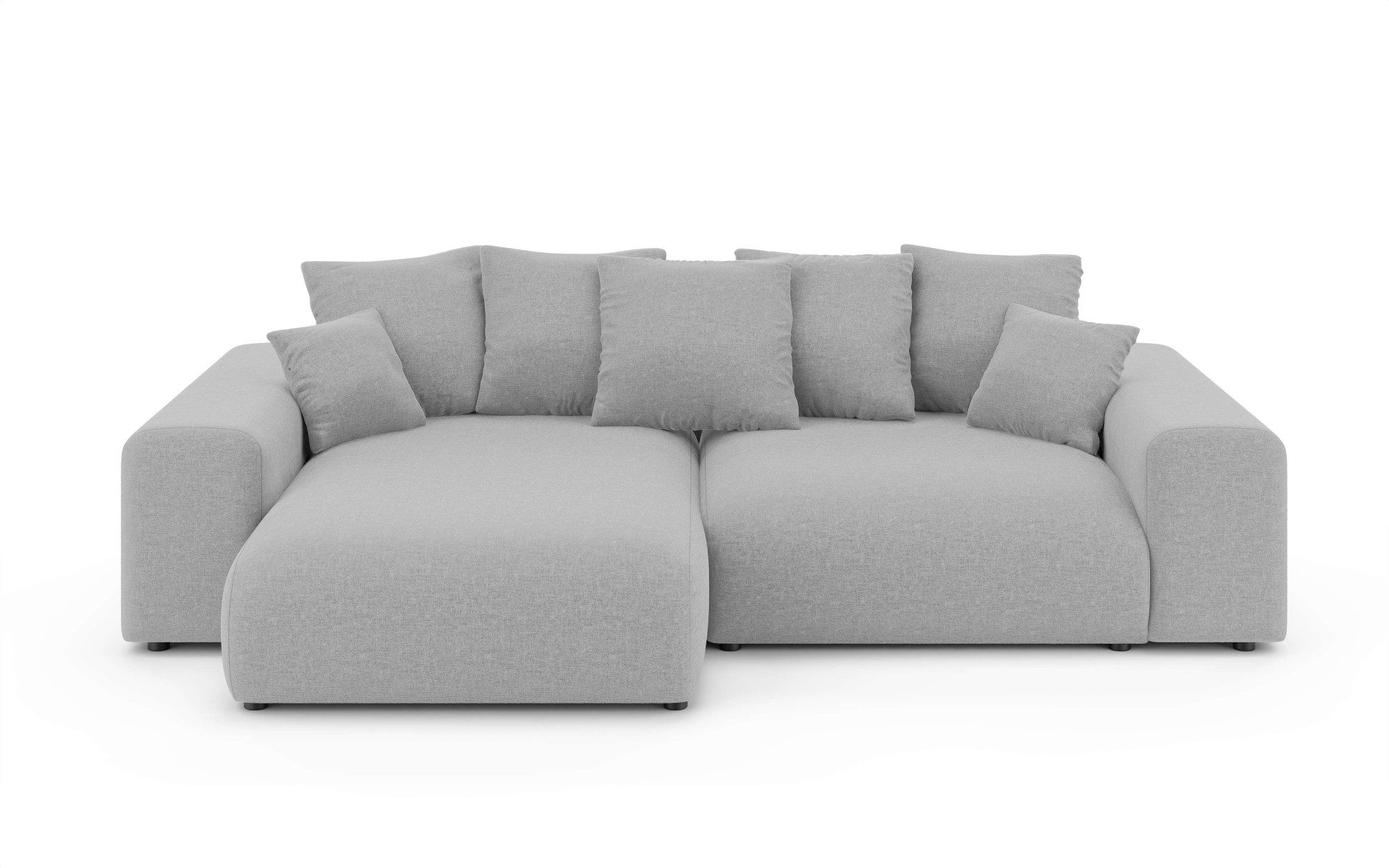 Home affaire Hoekbank LAKESIDE met bedfunctie en bedlade, B/D/H 257/166/84 cm L-vorm, recamiere aan beide zijden monteerbaar, golfondersteuning