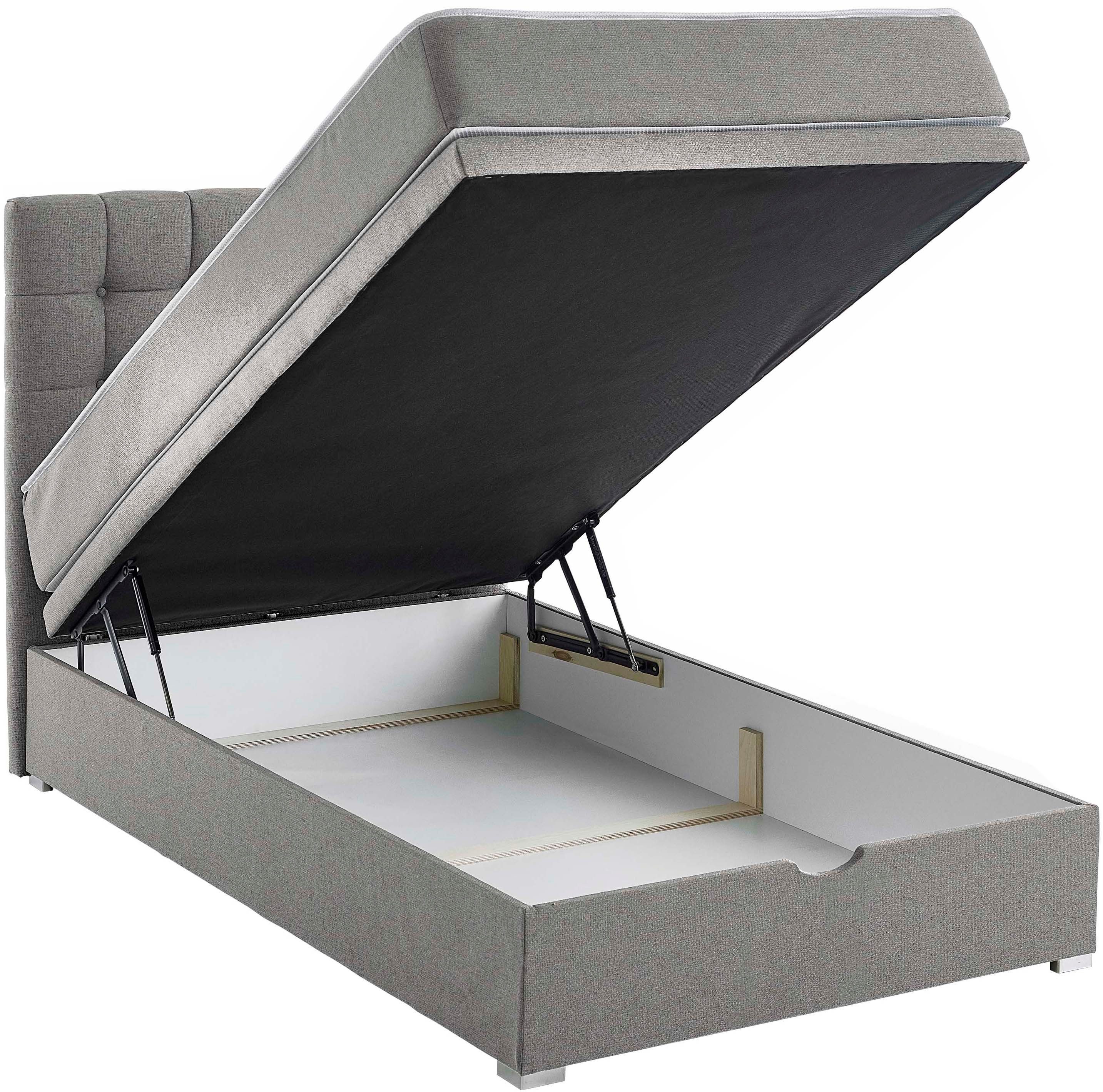ATLANTIC home collection Boxspring Riona, uitbreidbaar naar een dubbel- en familiebad keuze uit 120x200cm pocketveringmatras of zonder matras