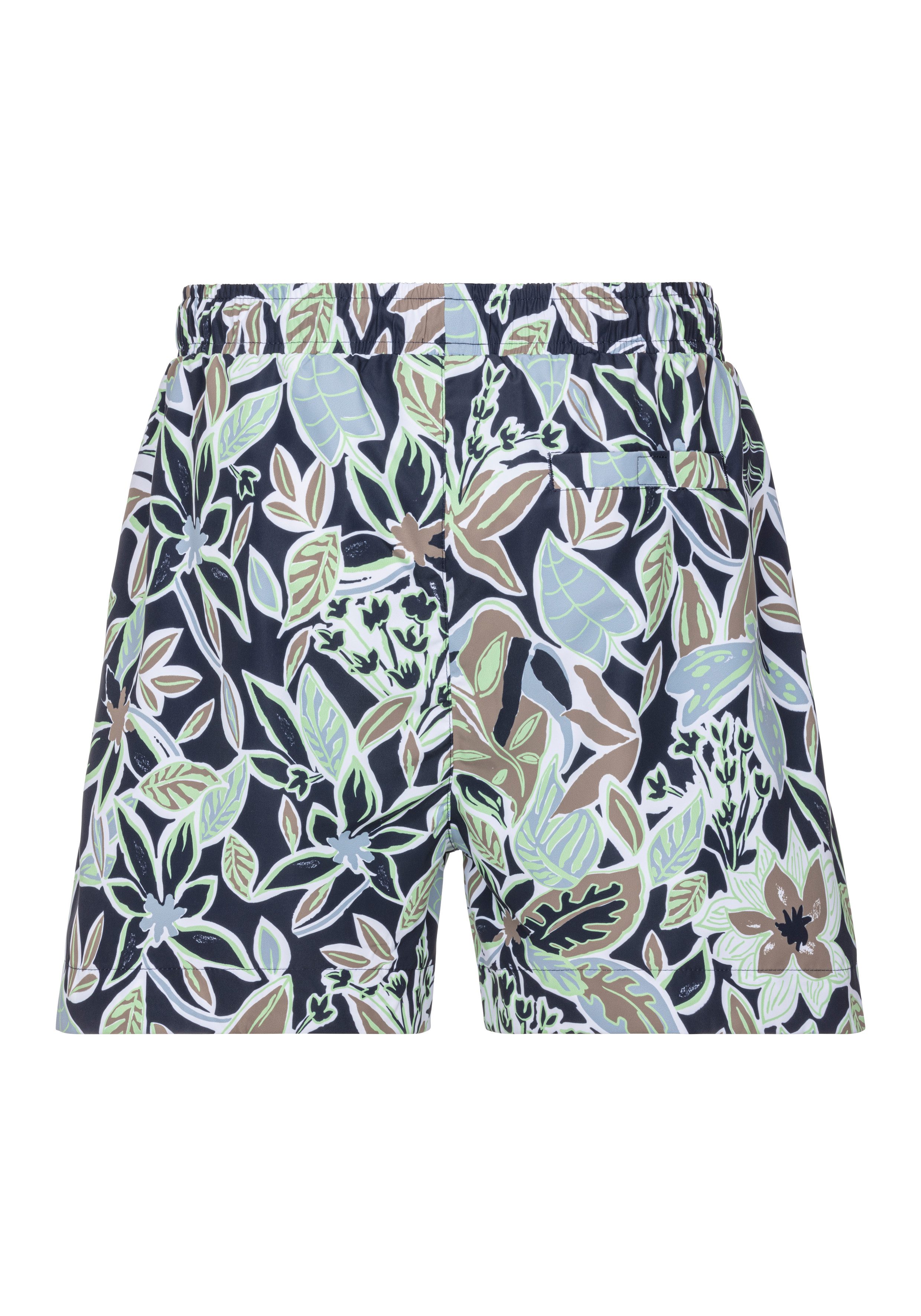 HUGO underwear Zwemshort CALALA met tropisch patroon