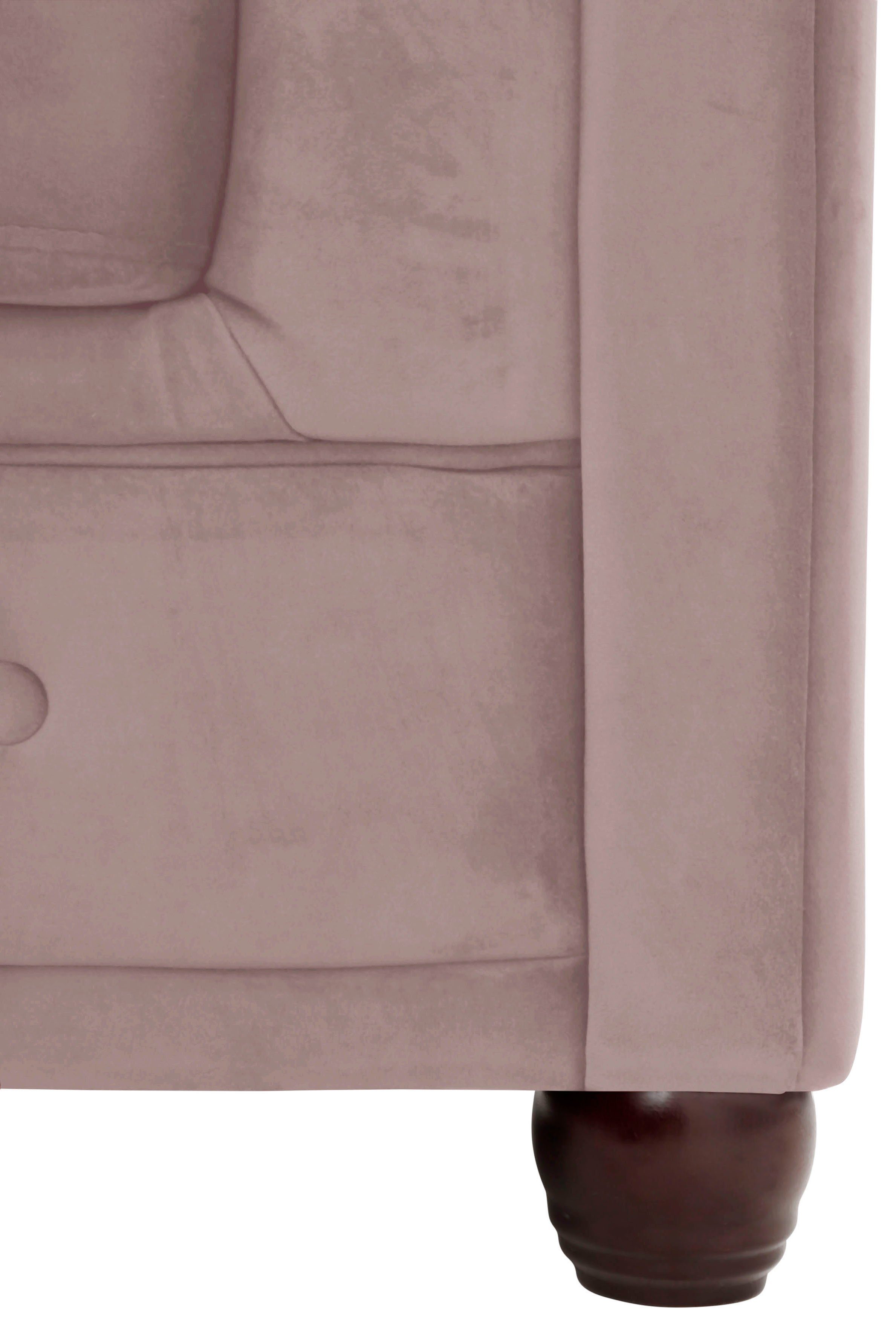 Home affaire Chesterfield-bank New Castle L-vorm hoogwaardige capitonnage in chesterfield-design, bxdxh: 255(171x72)