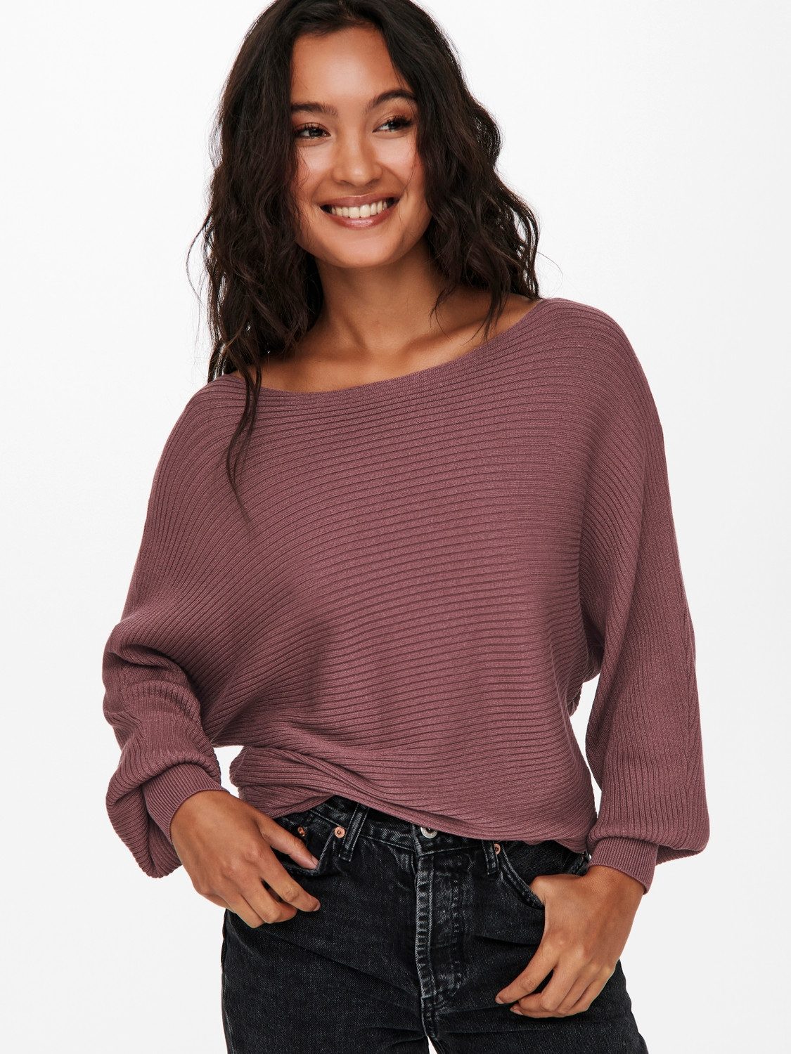 Only Gebreide trui ONLADALINE L/S SHORT PULLO KNT NOOS