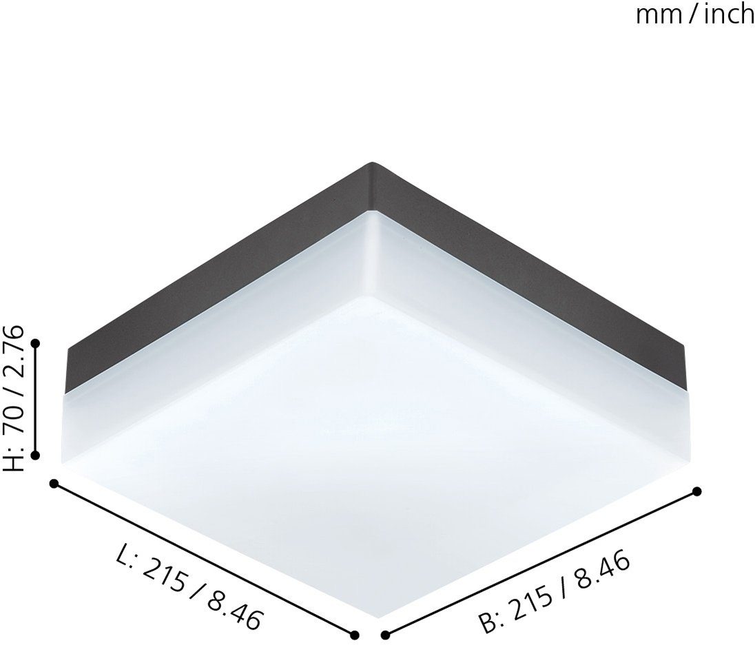 EGLO Ledplafondlamp voor buiten SONELLA Led verwisselbaar