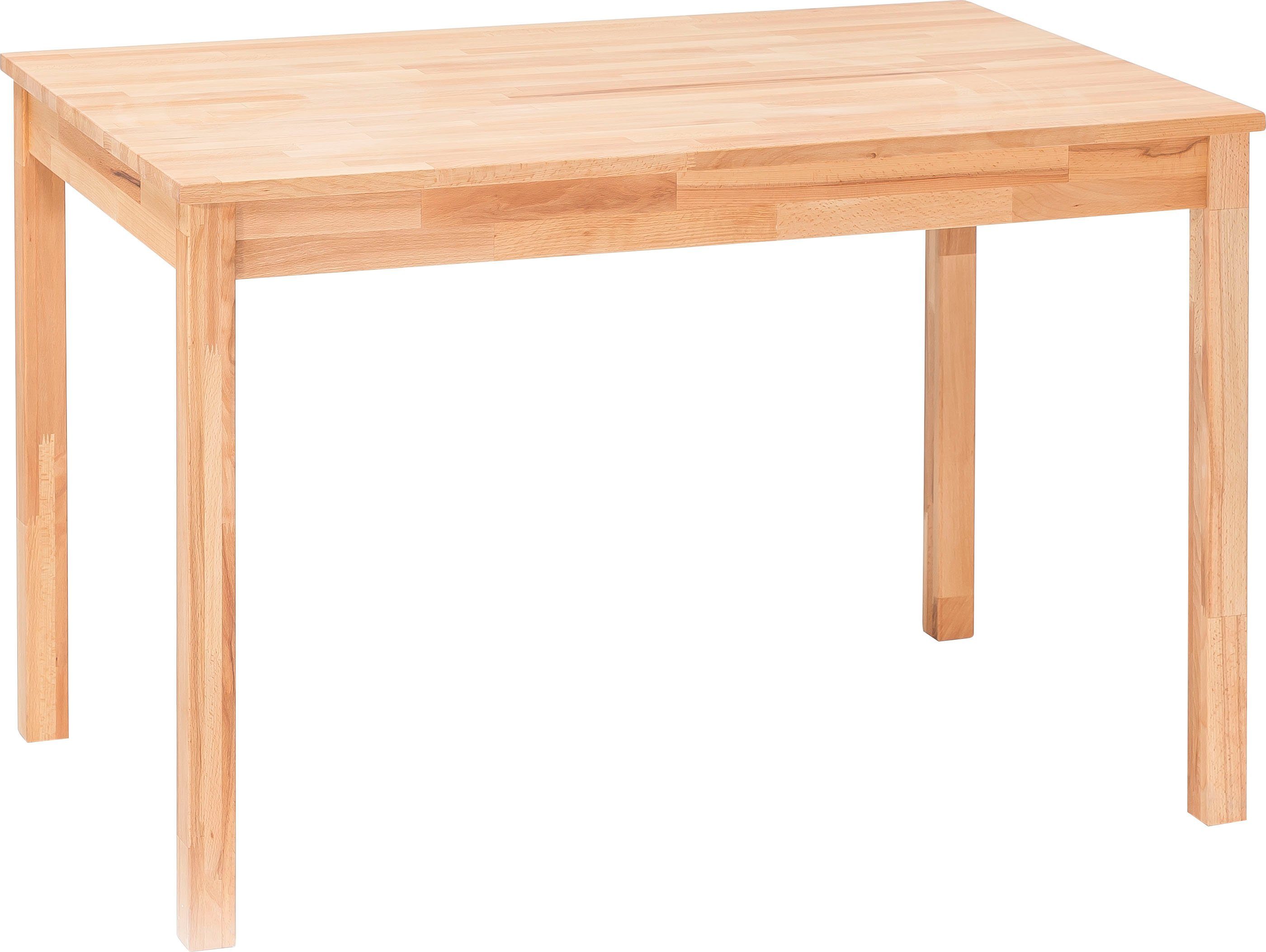 MCA living Eettafel Alfons, TOPSELLER! Massief houten tafel in geolied wildeiken, belastbaar tot 50 kg