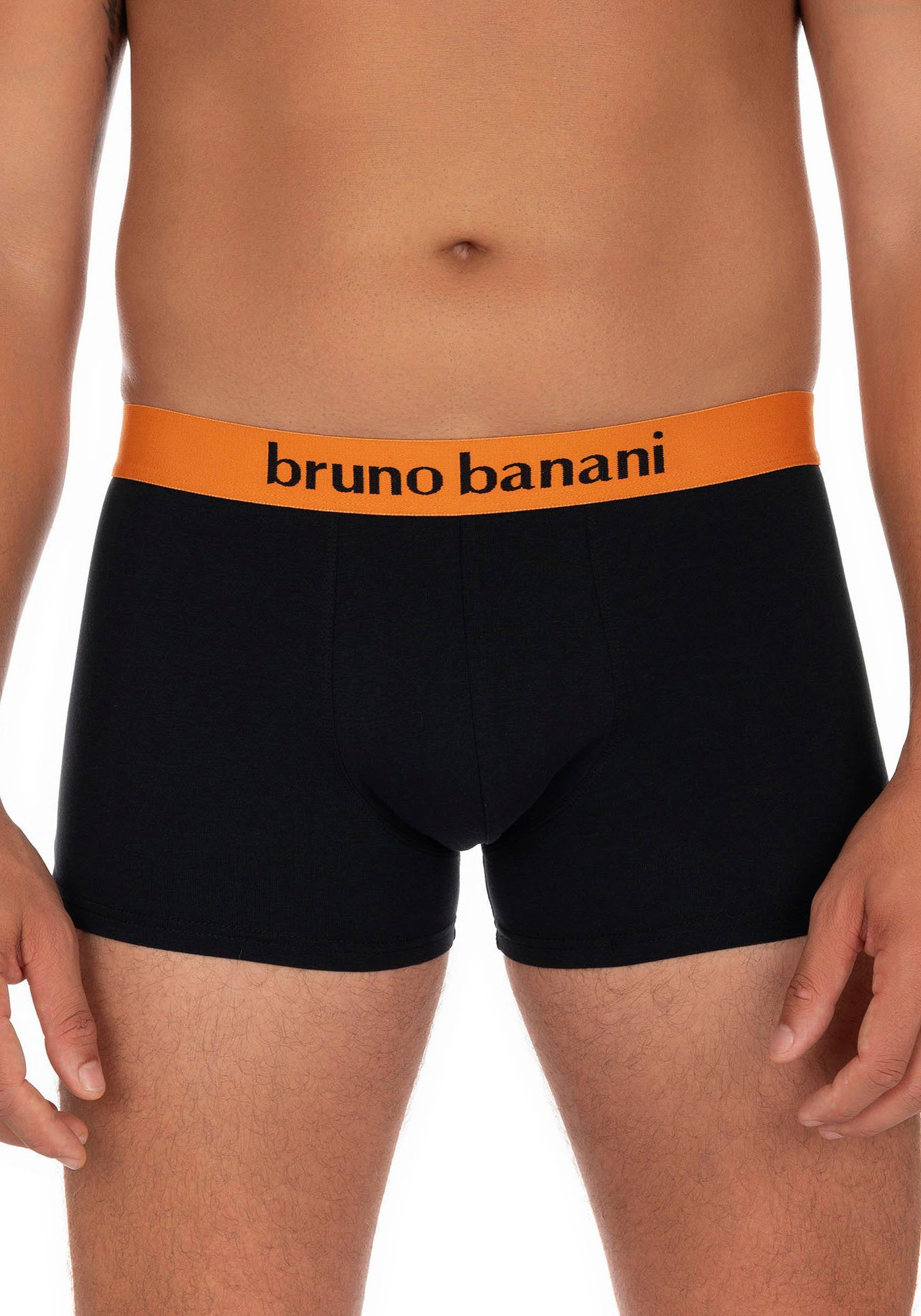 Bruno Banani Boxershort Flowing met contrasterend logo-tailleband (2 stuks, Set van 2)