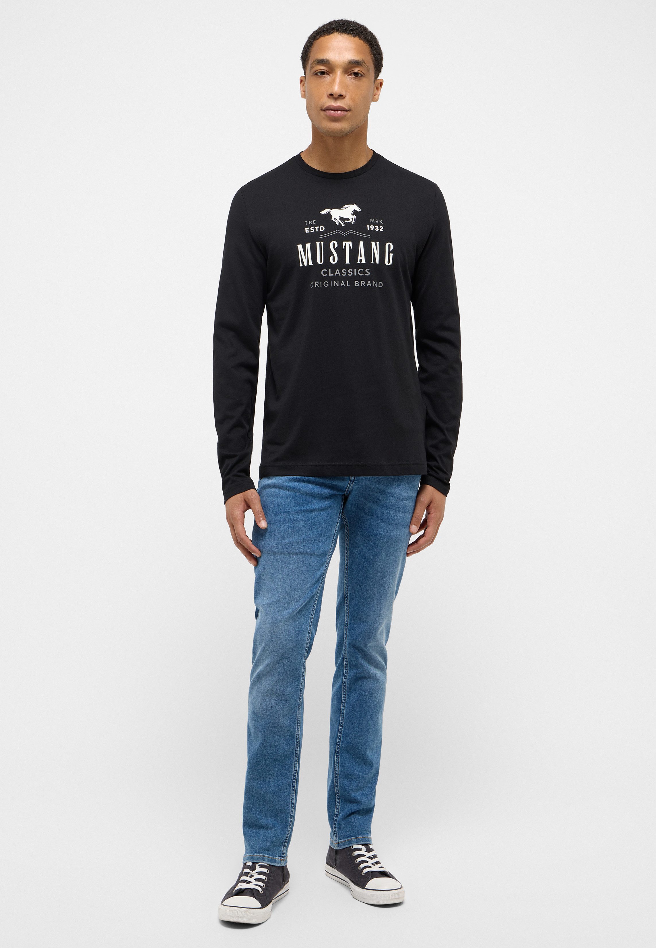 Mustang Shirt met lange mouwen Style Adrian