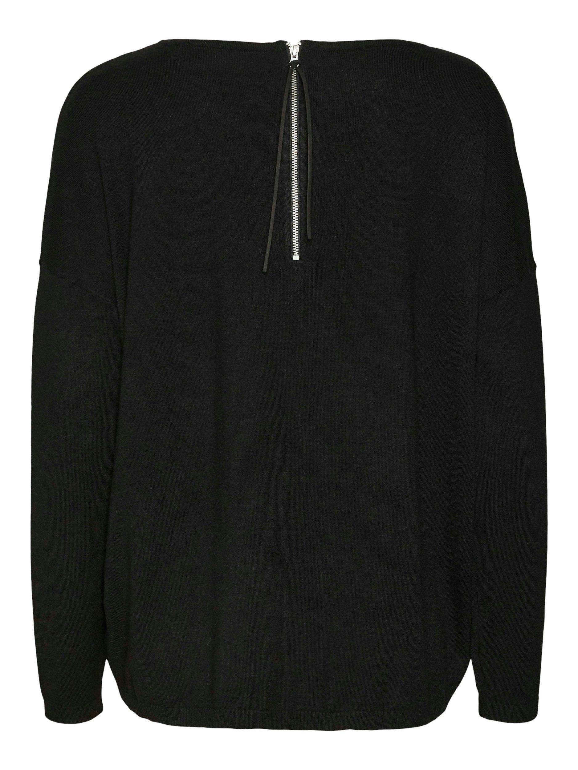 Vero Moda Trui met ronde hals VMBREEZE AURA LS ZIPPER BLOUSE NOOS