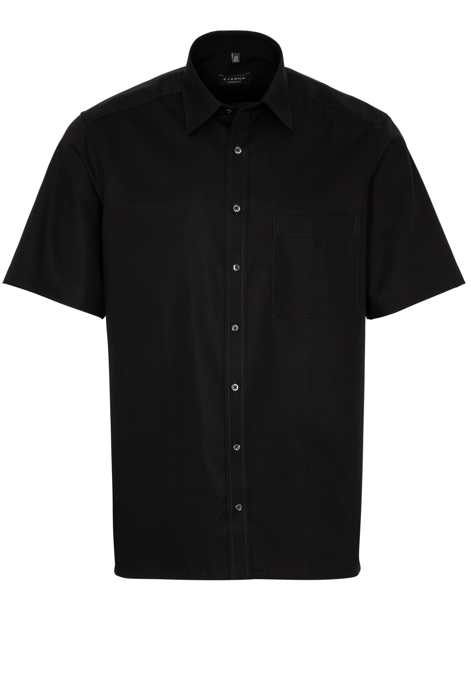Eterna Overhemd met korte mouwen Comfort fit NON IRON (strijkvrij)