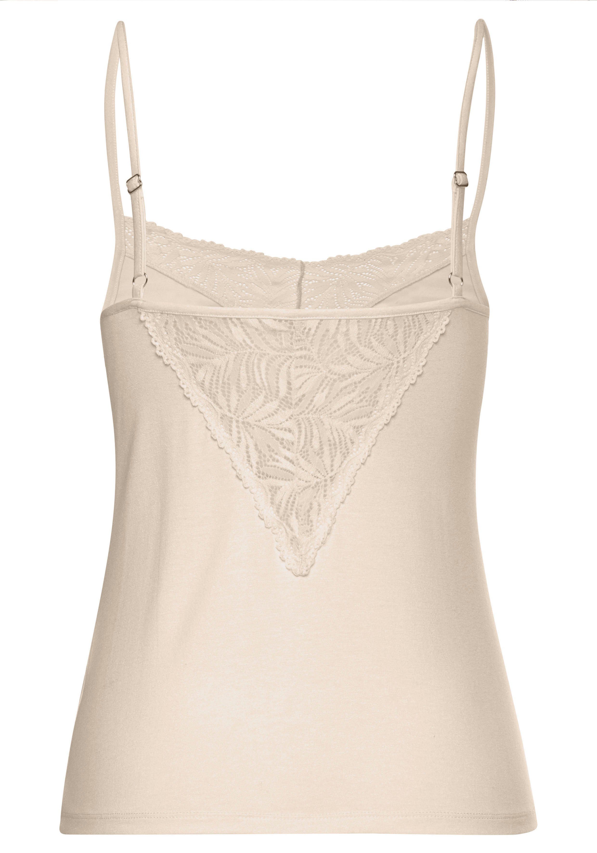 Lascana Kanten top met chique kanten details
