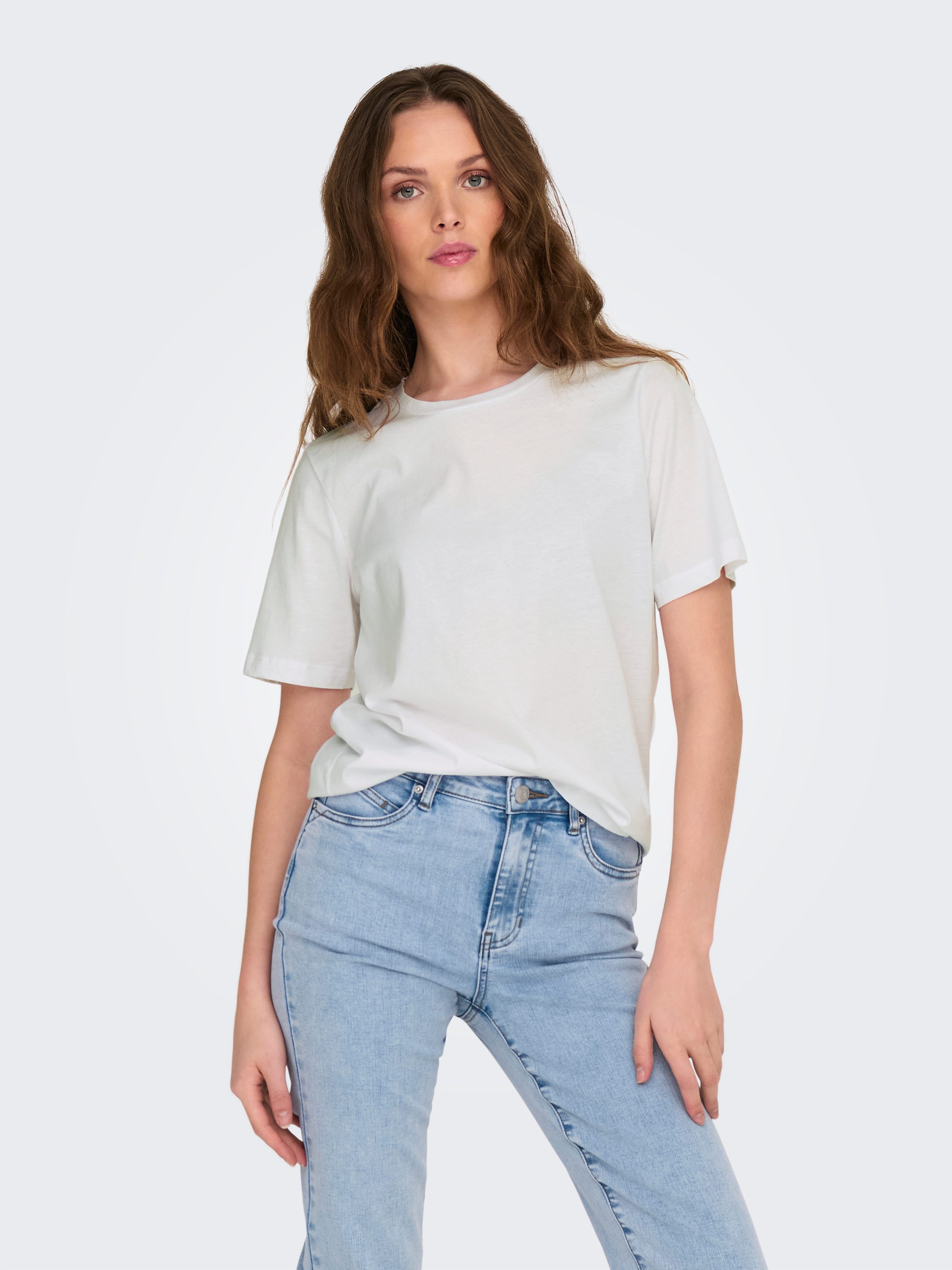 Only Shirt met korte mouwen ONLONLY S/S TEE NOOS 2 PACK (set, 2-delig)