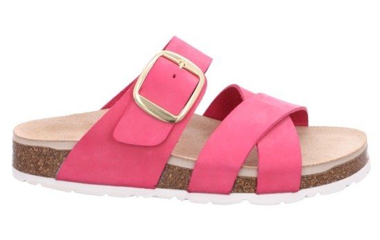 Rohde Slippers Elba , sleehak, zomerschoen, slippers met gespsluiting
