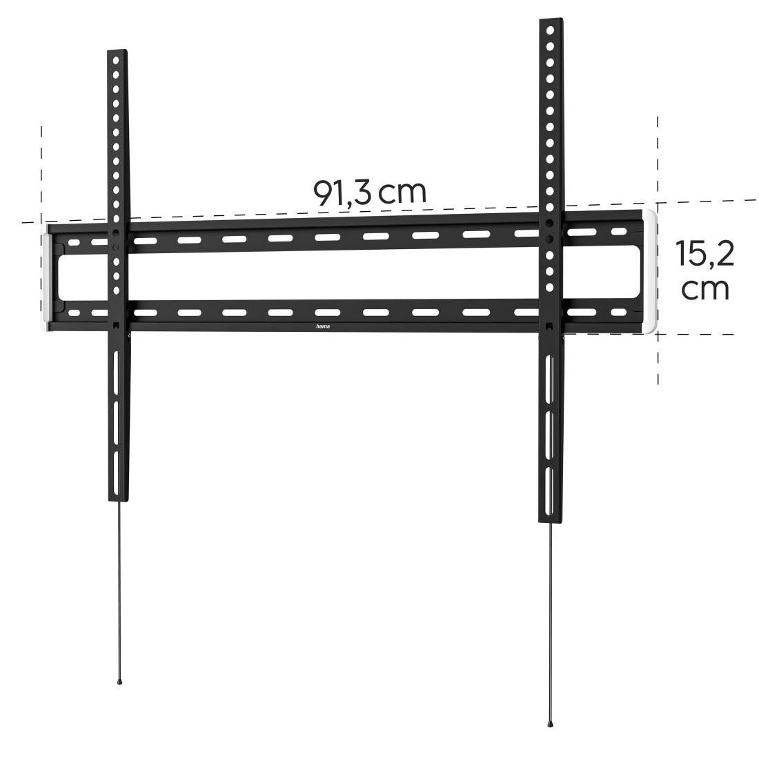 Hama Tv-wandhouder TV wandbeugel stijf, plat, 117-254 cm (46"-100"), 50", 55", 65", 75"