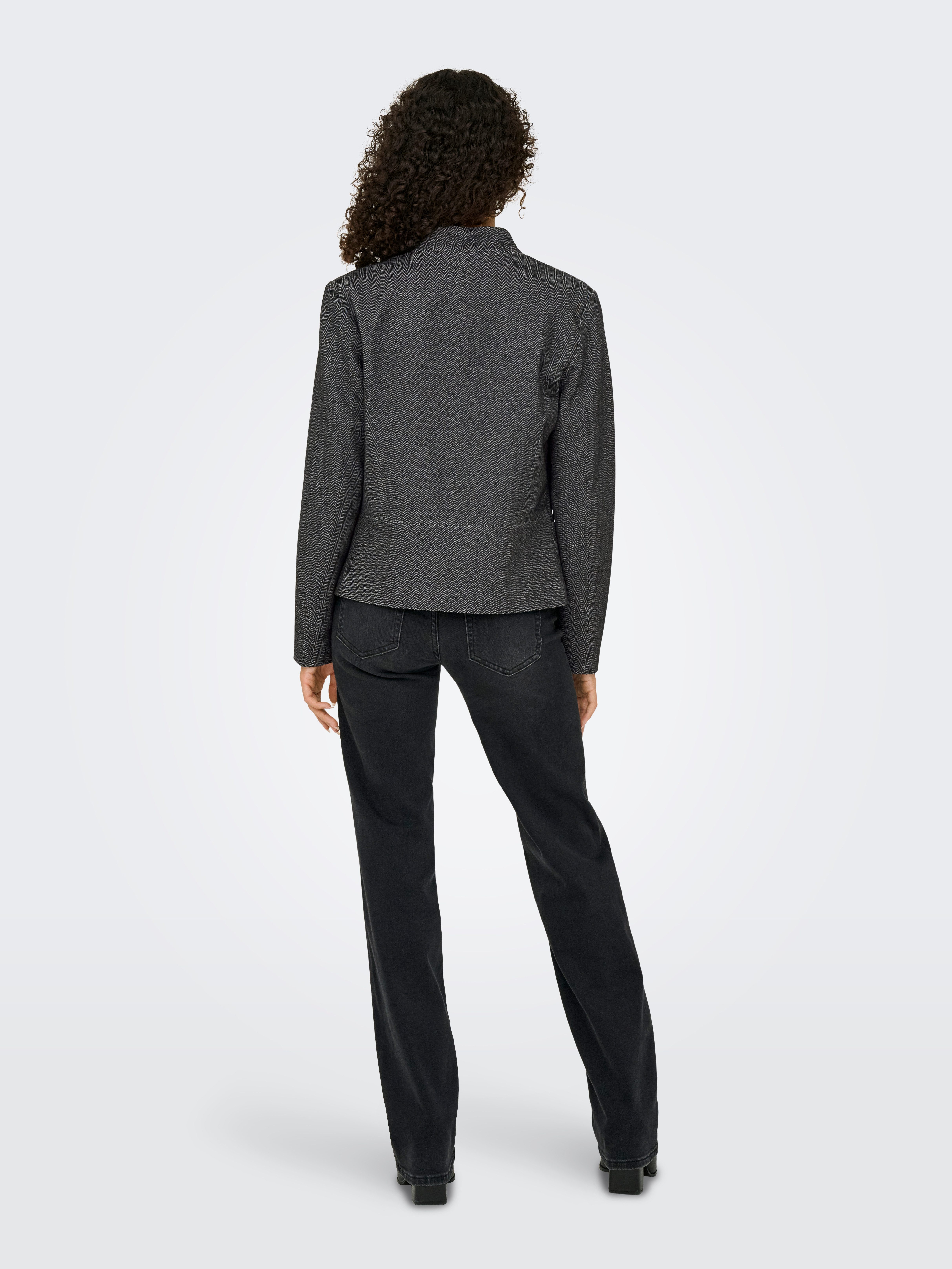 Only Korte blazer ONLADDY L/S HARRINGBONE BLAZER CC TLR