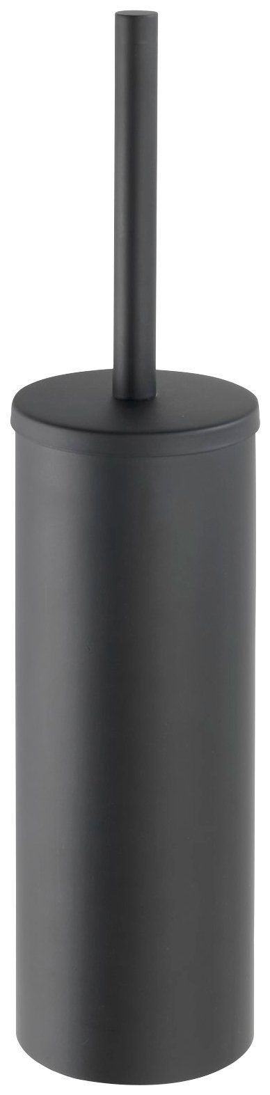 WENKO Toiletset Bosio Roestvrij staal roestvrij (1 stuk) wc-accessoires maat L/B/H: 13/9/40,5 cm zilver(kleur)