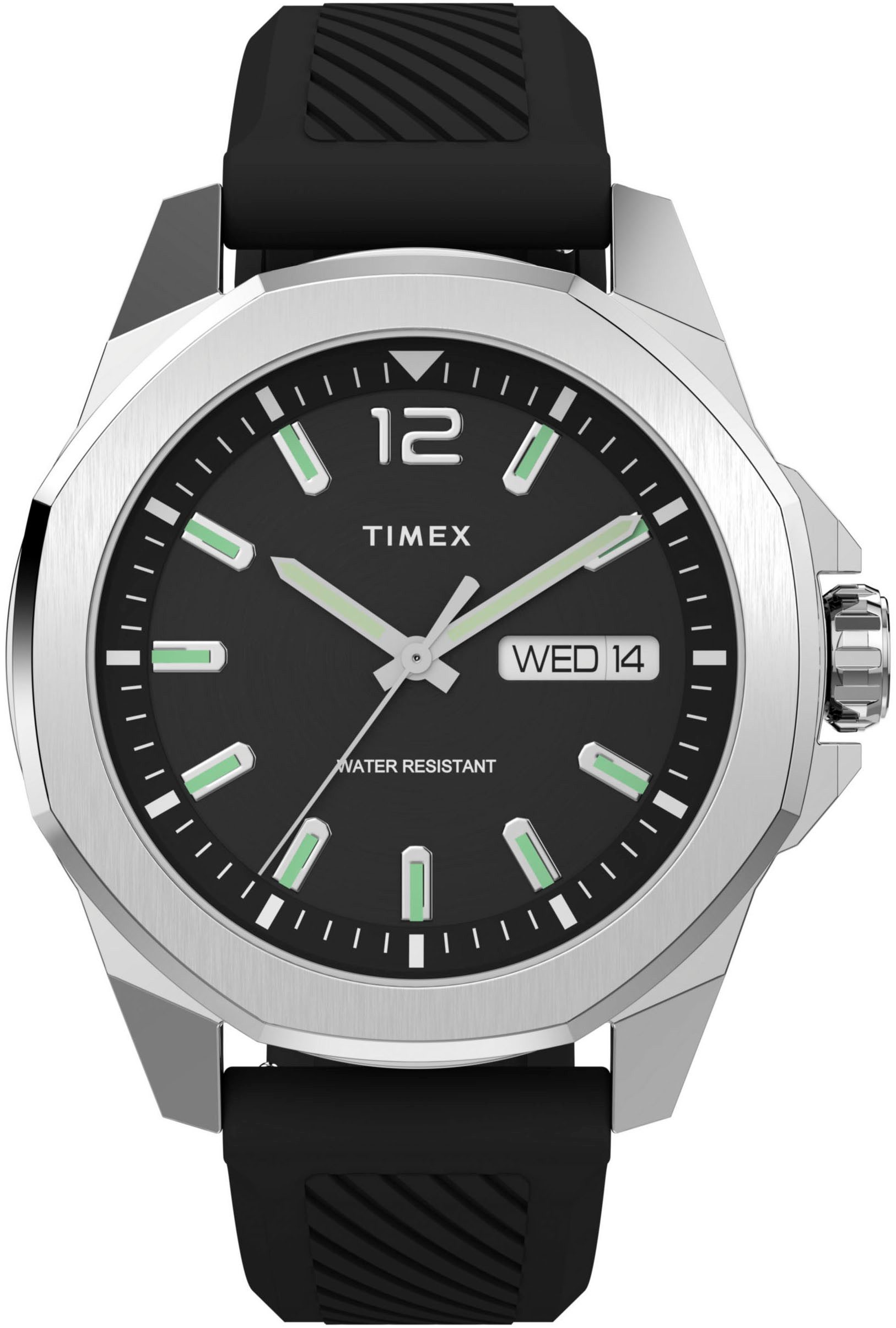 Timex Kwartshorloge Essex Horloge, herenhorloge, datum, lichtgevende wijzers, mineraalglas, analoog