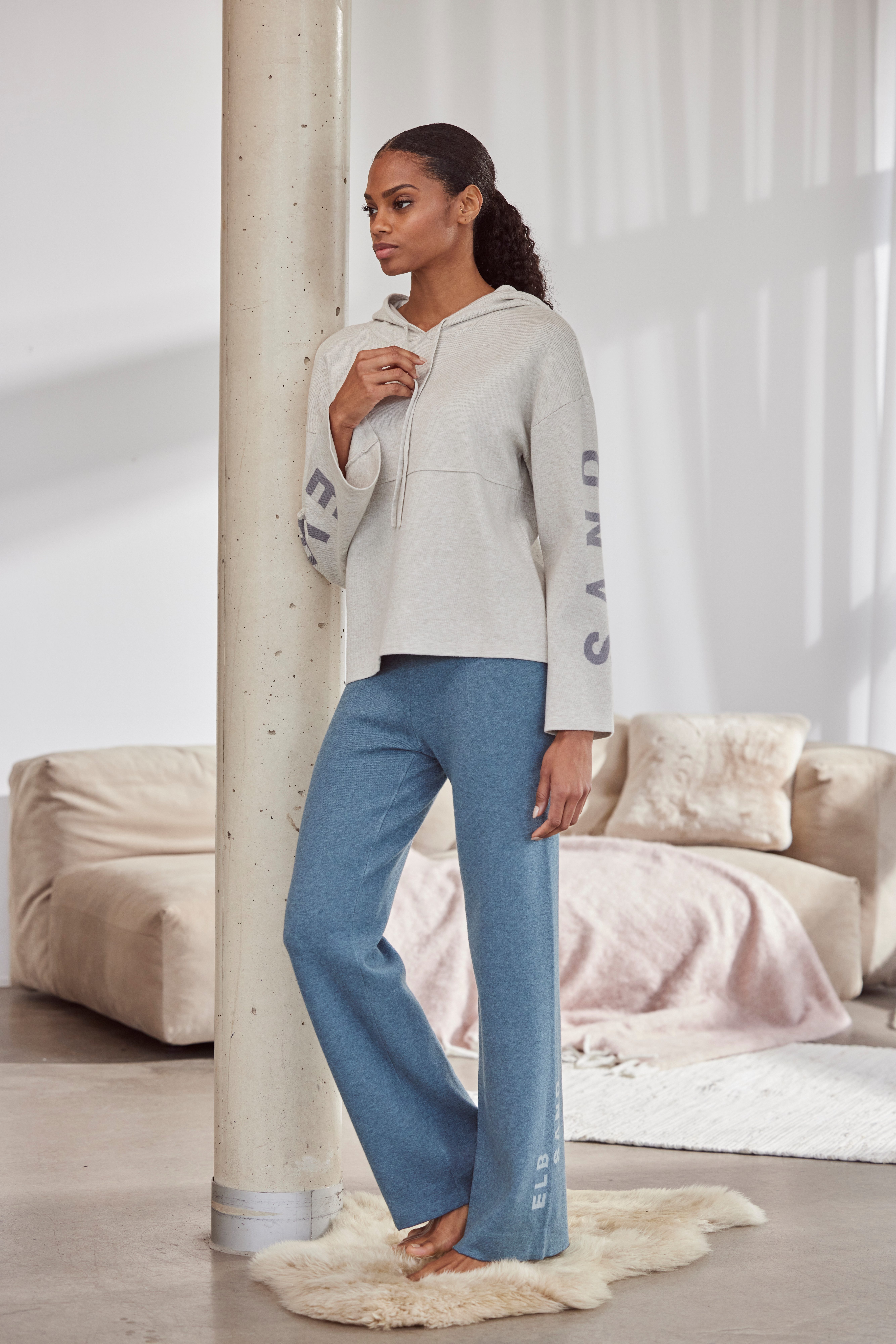 Elbsand Tricotbroek Loungebroek relaxbroek van zacht hoogwaardig breiwerk loungewear