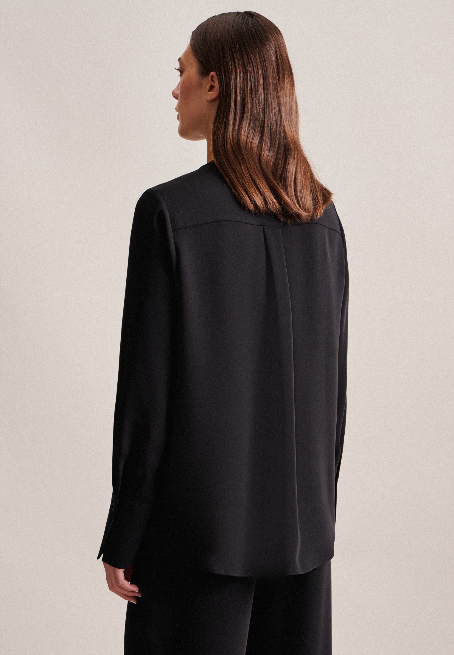 seidensticker Klassieke blouse Zwarte roos