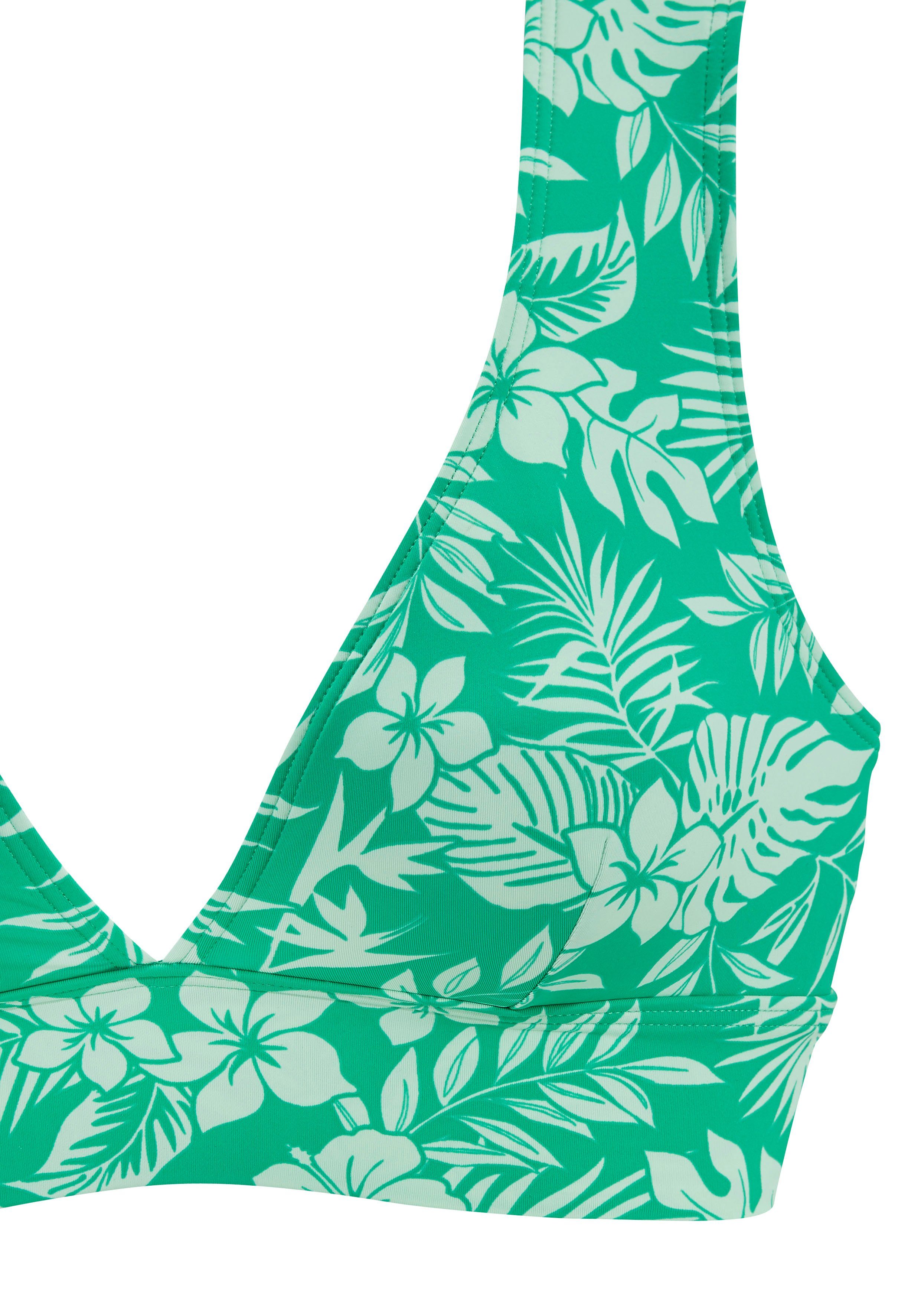Venice Beach Bustierbikinitop Moloka met tropische print
