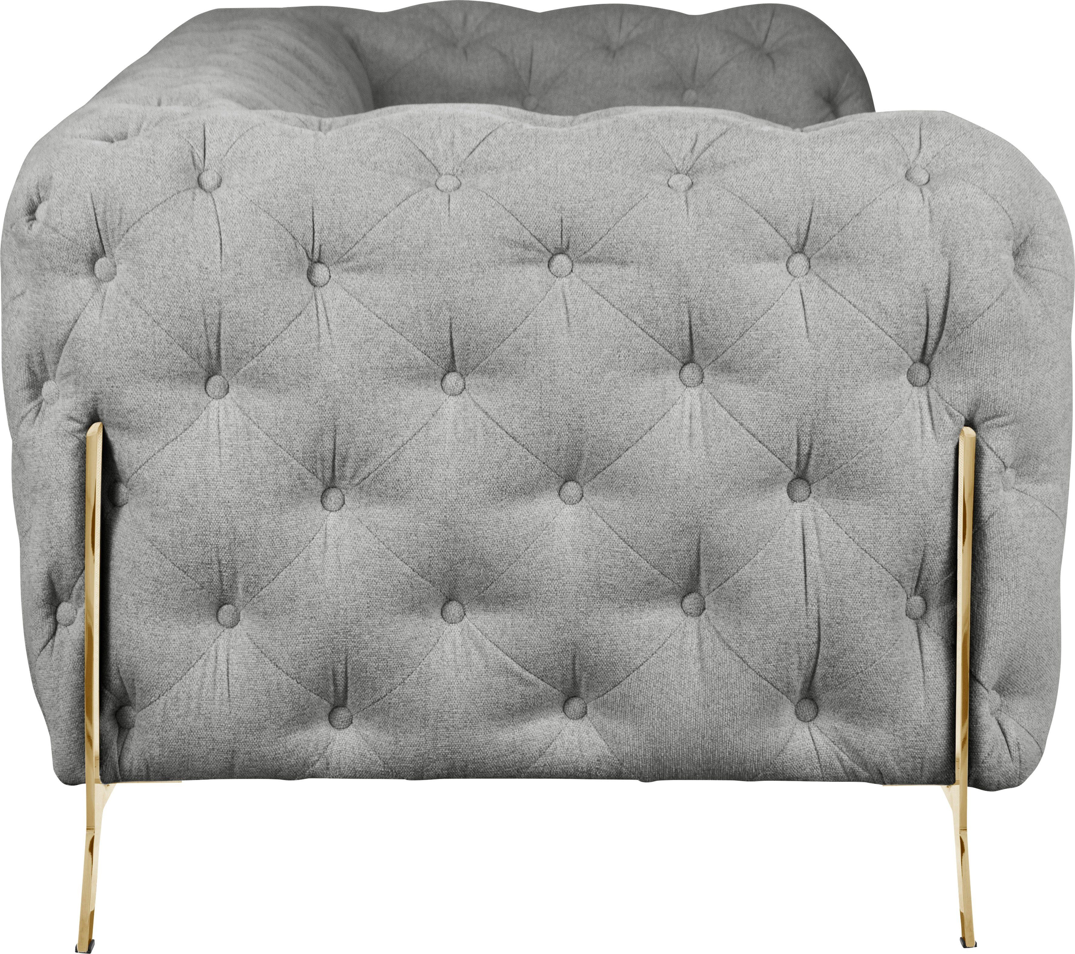 Leonique Chesterfield-bank Amaury luxueuze capitonnage, moderne chesterfield look, kleur van de poten ter keuze