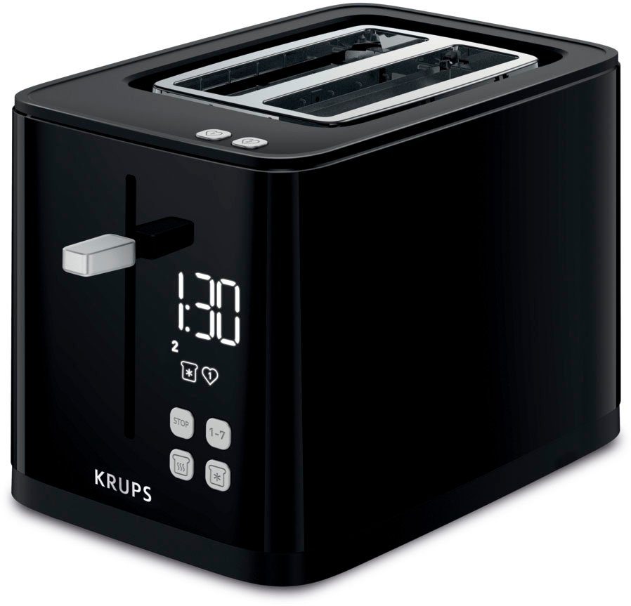 Krups Toaster KH6418 Smart'n Light Digitaal display, 7 bruiningsgraden, automatische centrering van het brood