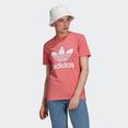 adidas originals t-shirt adicolor classics trefoil roze
