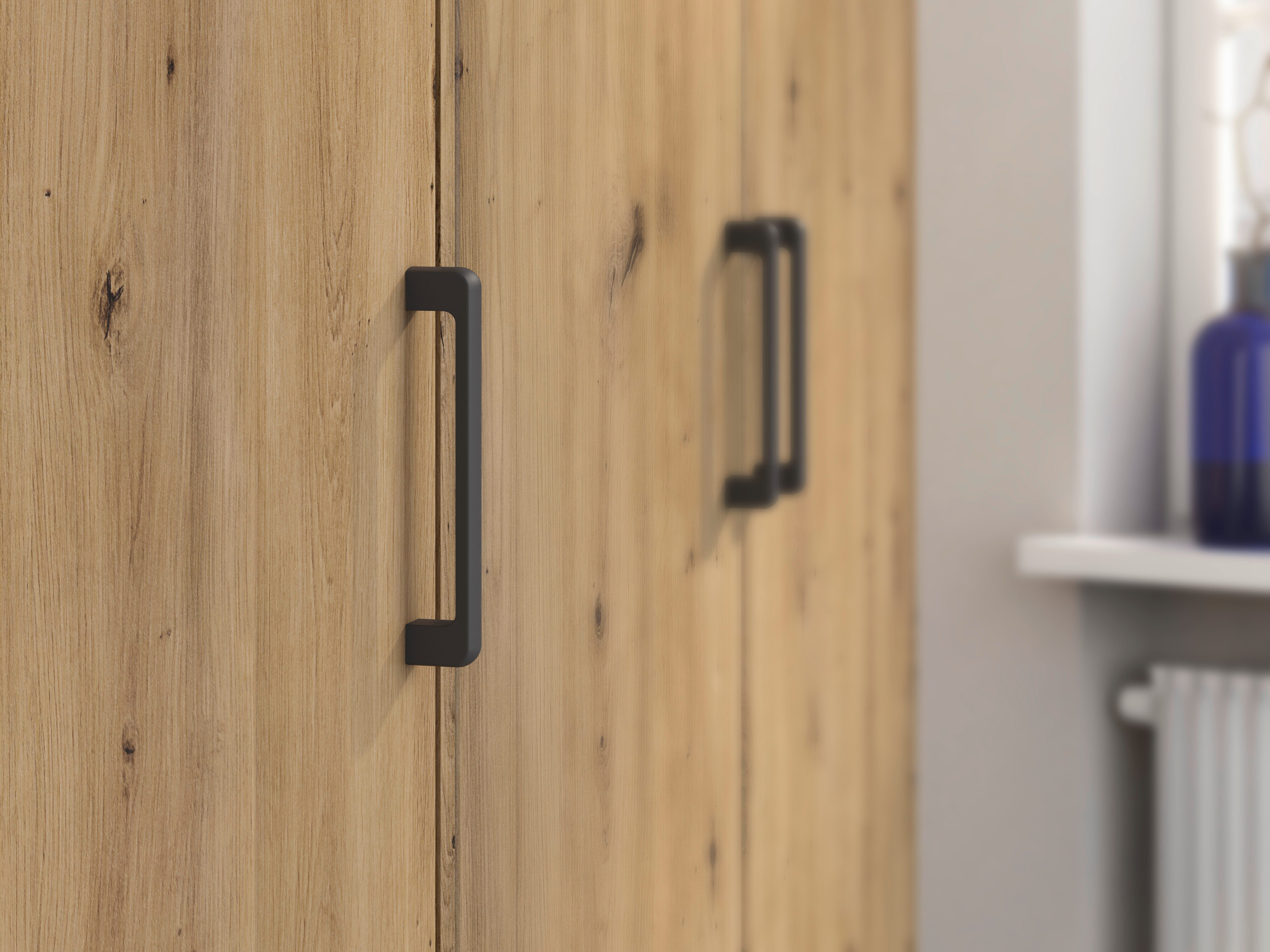 rauch Draaideurkast Kledingkast kast garderobe linnenkast VOYAGER moderne grepen in grijs metallic met buitenlades made in germany