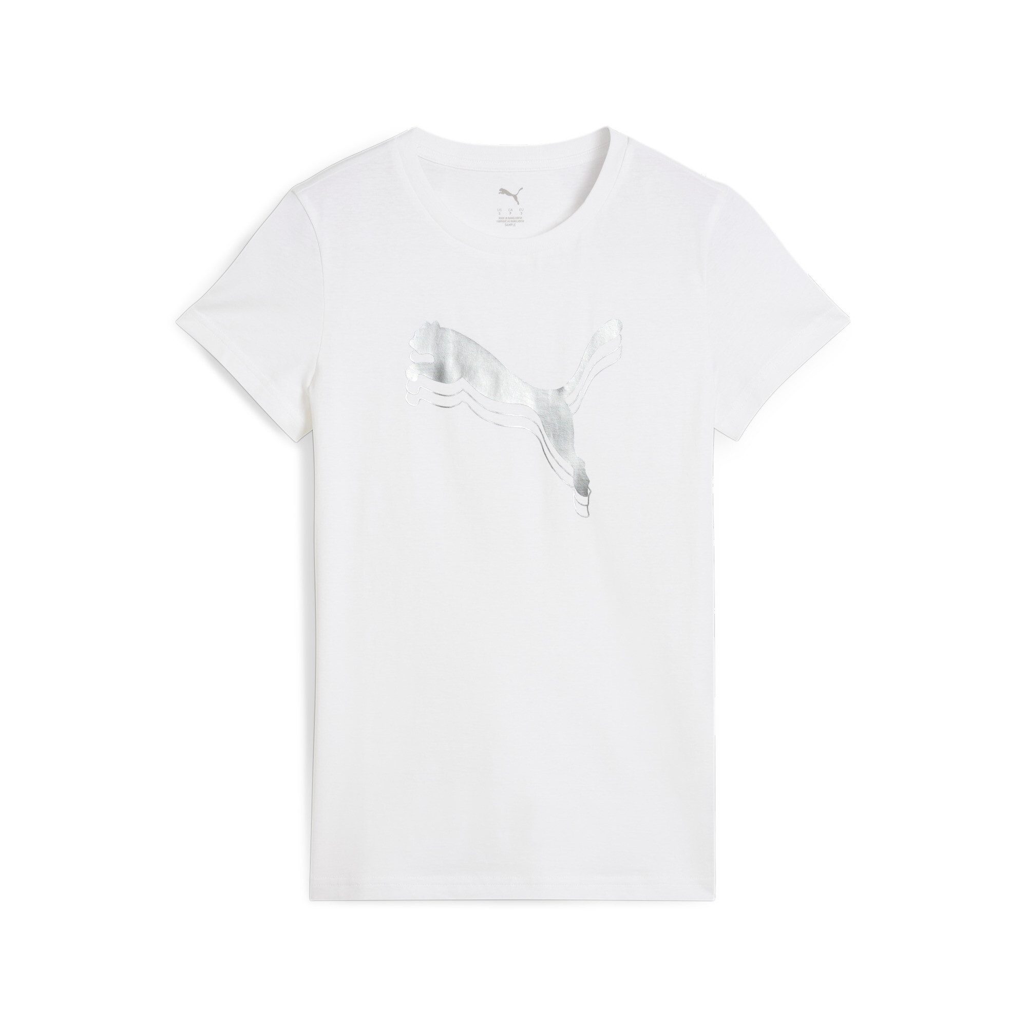 PUMA T-shirt ESS METALLIC TEE dames tops maat M wit