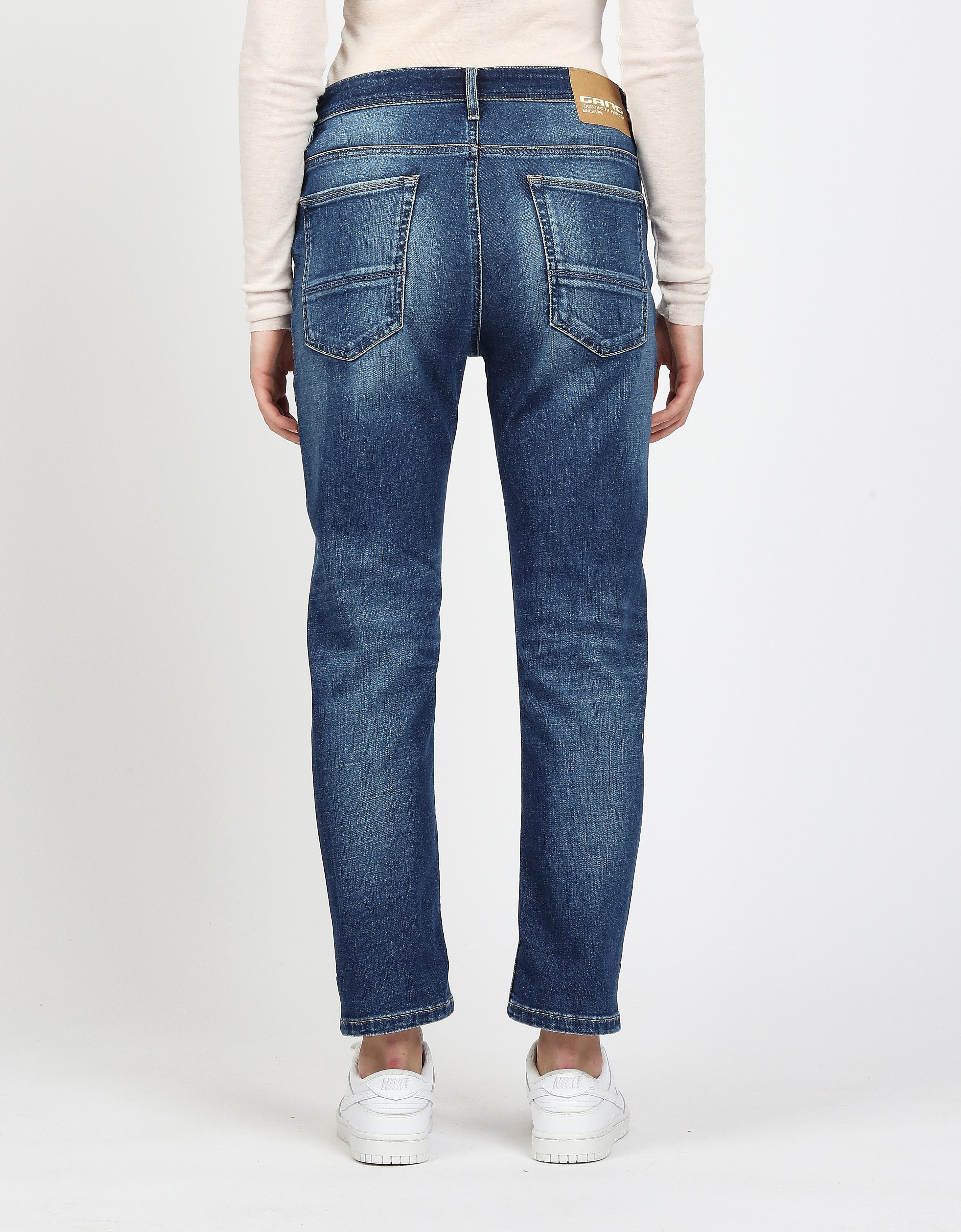 GANG Boyfriendjeans 94NICA CROPPED met rechte en verkorte broekspijpen
