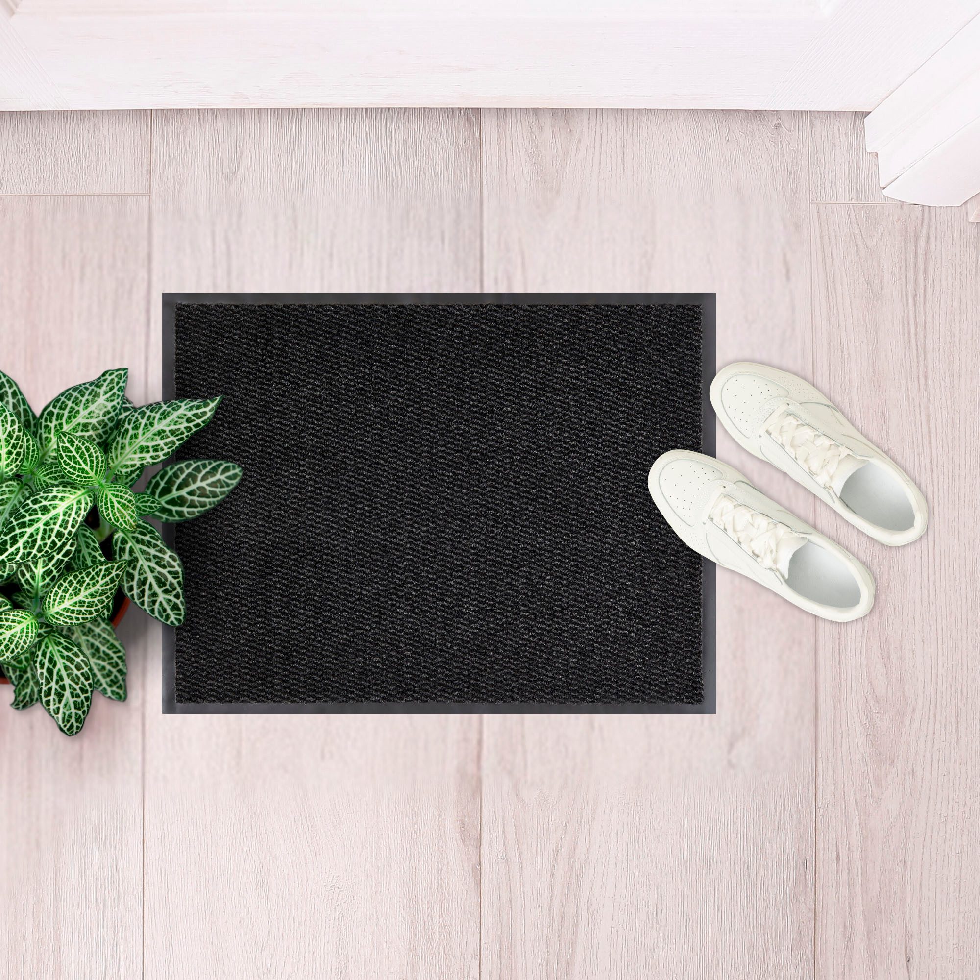 Andiamo Mat Easy, Made in Netherlands Inloopmat, antislip, binnen- en overdekte buitenruimte deurmatten maat 90x200 cm grijs