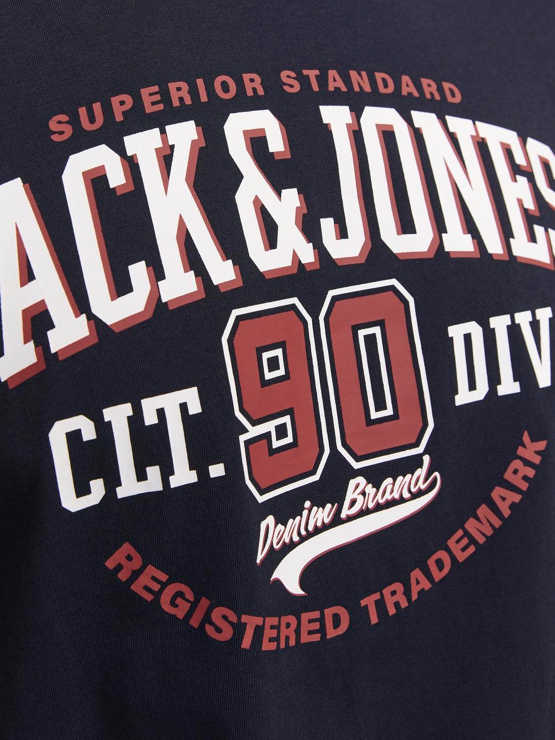 Jack & Jones Shirt met ronde hals JJELOGO TEE SS O-NECK 2 COL AW24 SN