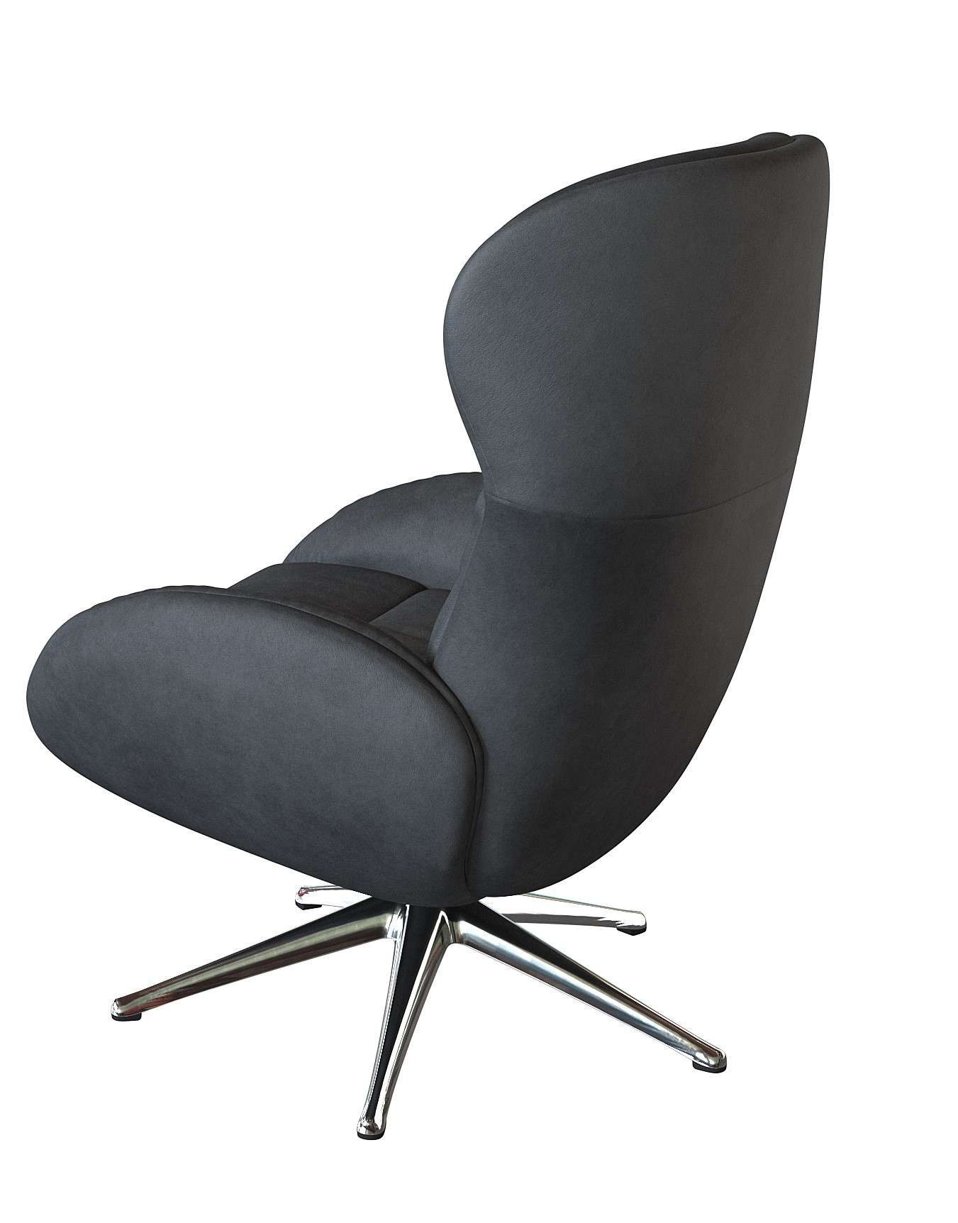 FLEXLUX Relaxfauteuil Haze, TV-stoel, fauteuil, stoffeerstoel Rugdeelverstelling, draaibaar, voet van aluminium