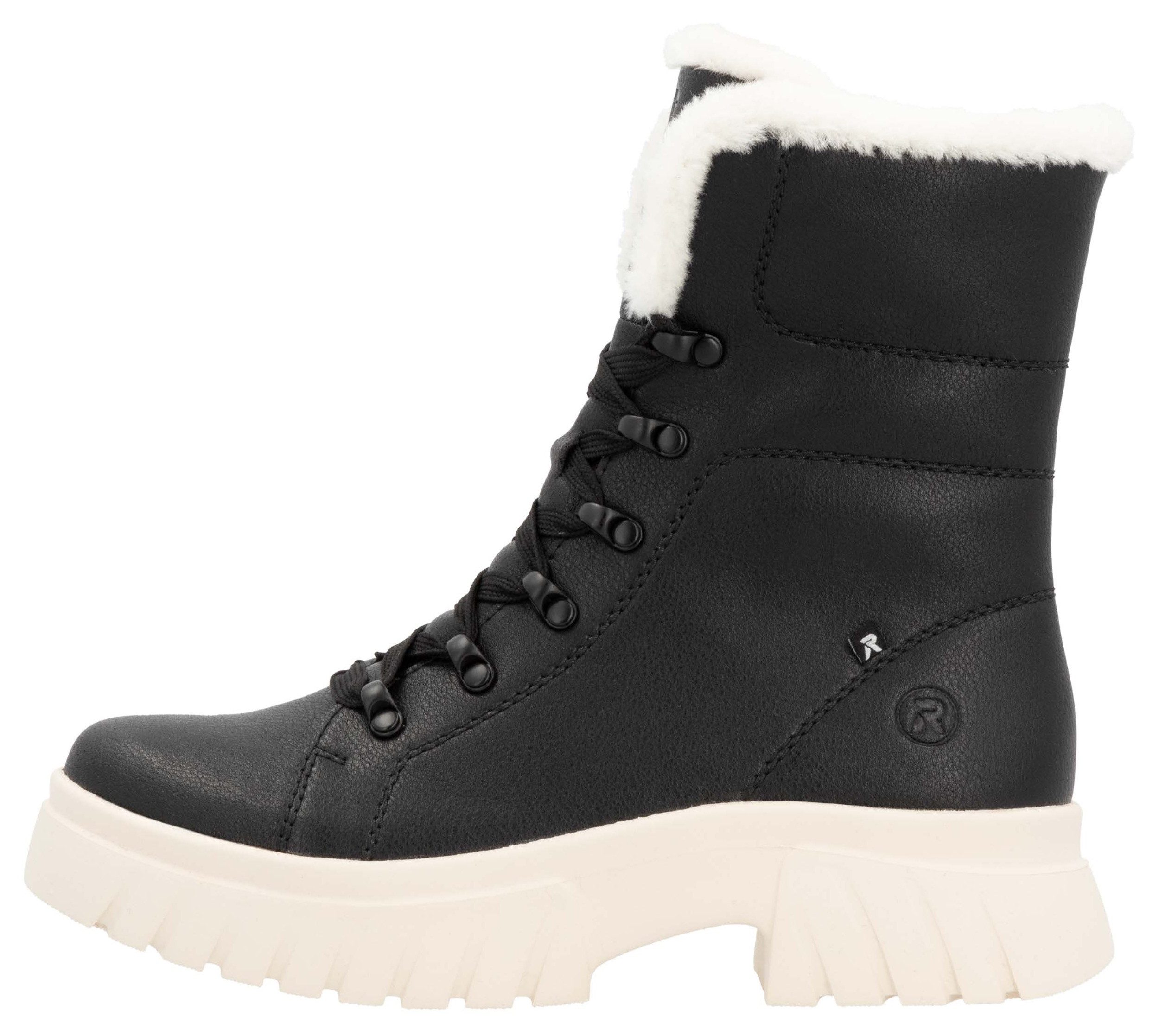 Rieker EVOLUTION Winterlaarzen veterschoenen plateaustiefelette profielzool binnenrits