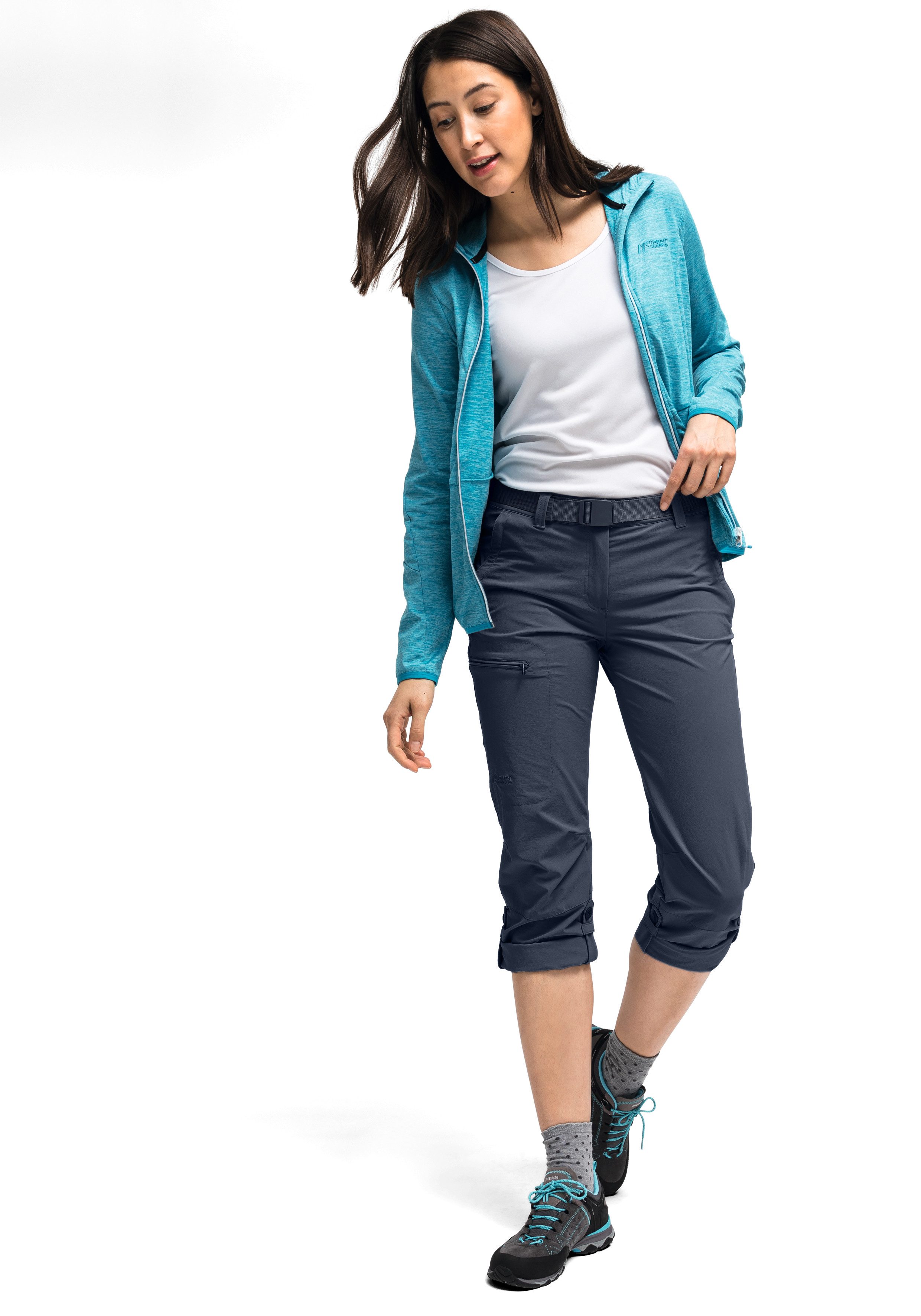 Maier Sports Functionele broek Lulaka Dames wandelbroek, ventilerende outdoorbroek met oprolfunctie