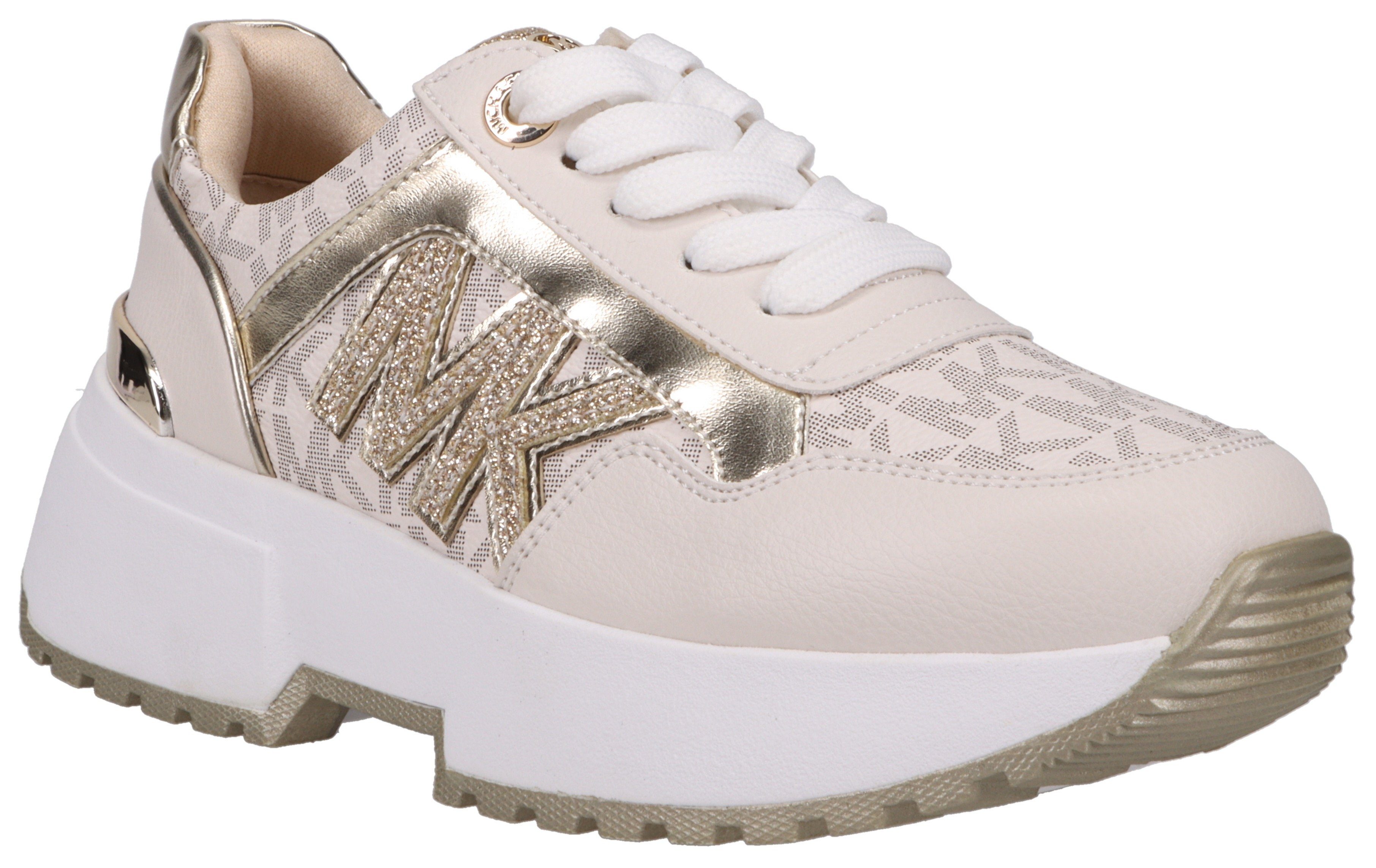 MICHAEL KORS KIDS Plateausneakers Cosmo Maddy met chunky-zool, vrijetijdsschoen, lage schoen, veterschoen