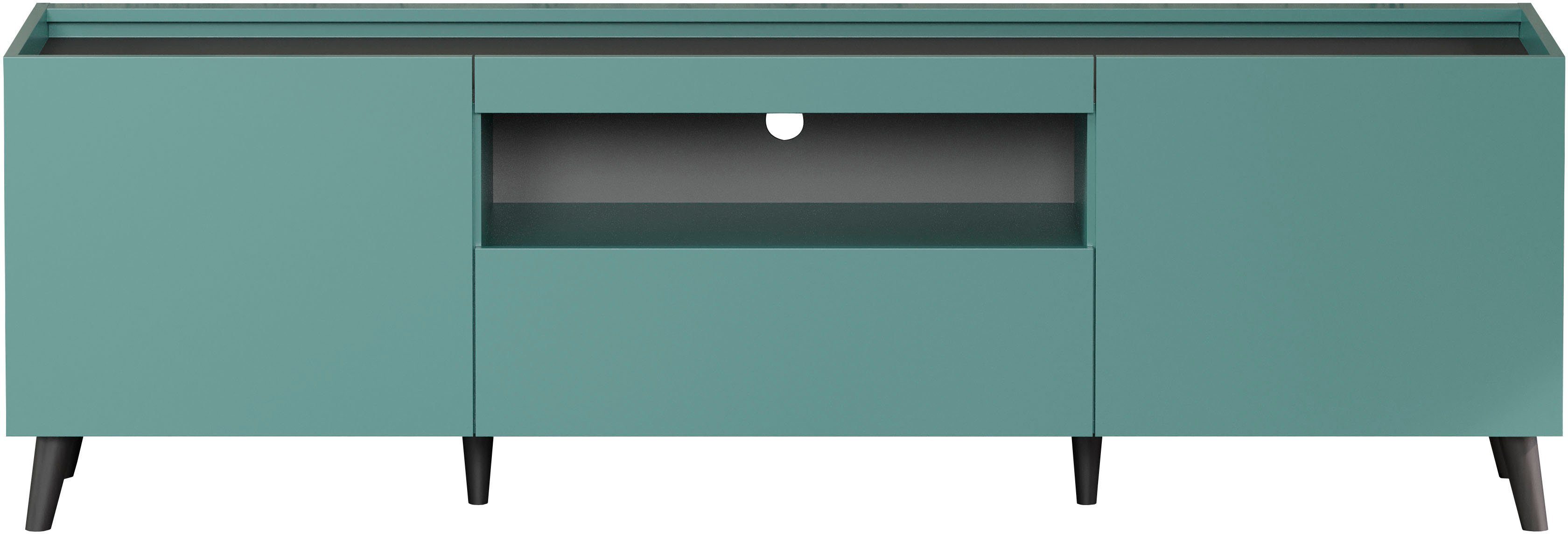 andas Tv-meubel Mikkeline mat, bxh: ca. 181 x 60 cm, tv-kast, blauw, turquoise (1 stuk)